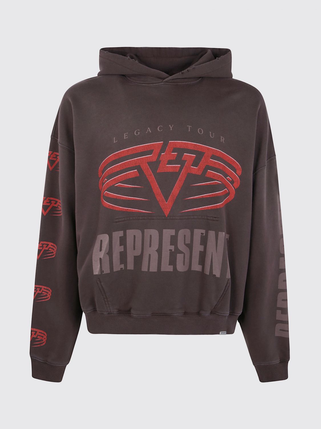 Represent Reversible Living Legacy Tour Sweatshirt In Black In Multi