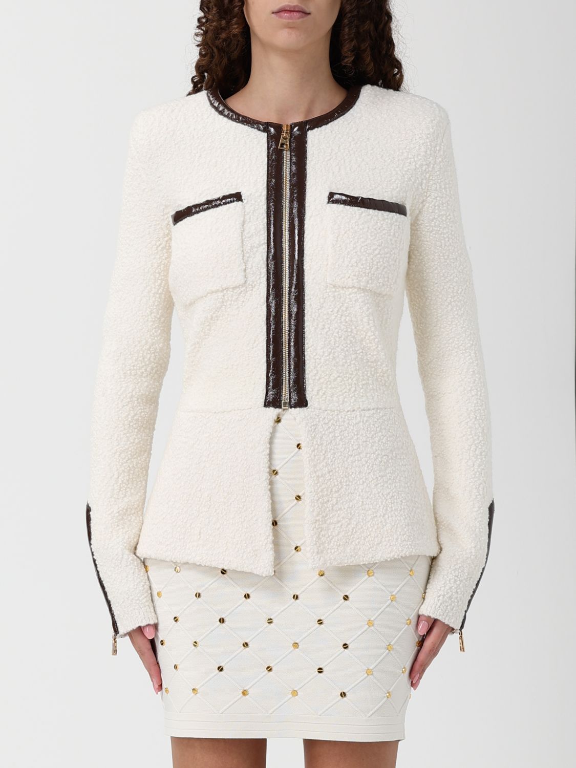 Elisabetta Franchi Sweater Woman Color White In White