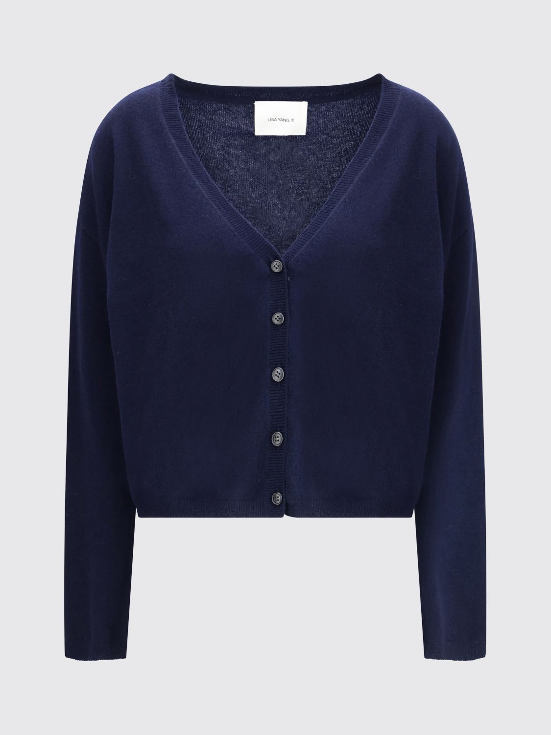 Lisa Yang Blue Cashmere Cardigan In Blue