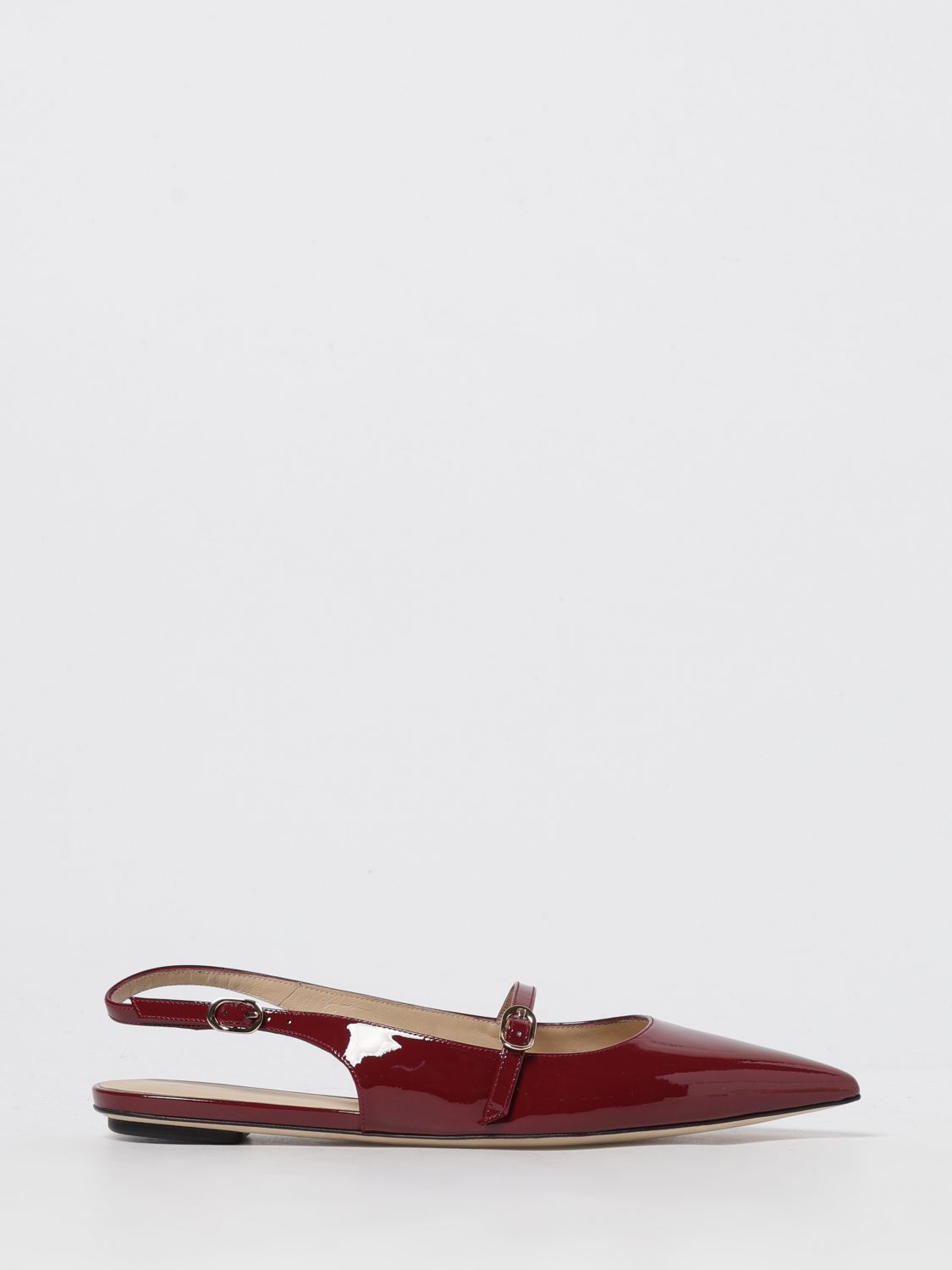 Stuart Weitzman Ballet Flat  Woman Color Burgundy In Animal Print