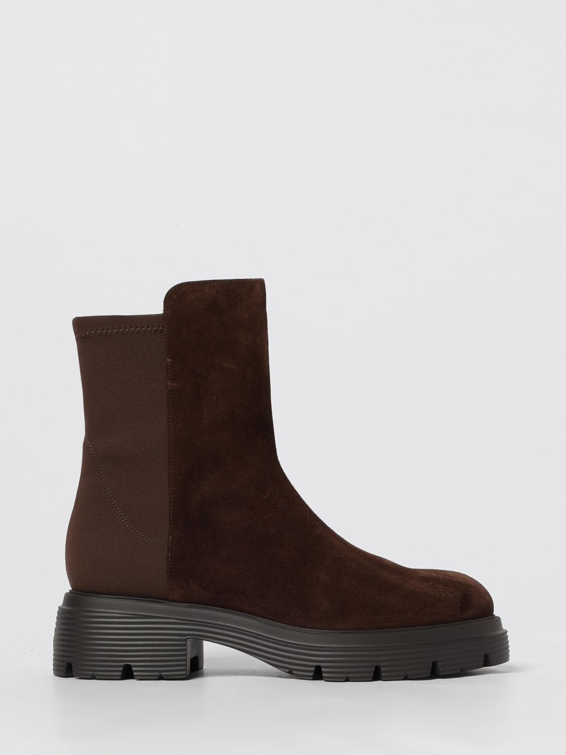 Stuart Weitzman Flat Ankle Boot  Woman Color Brown