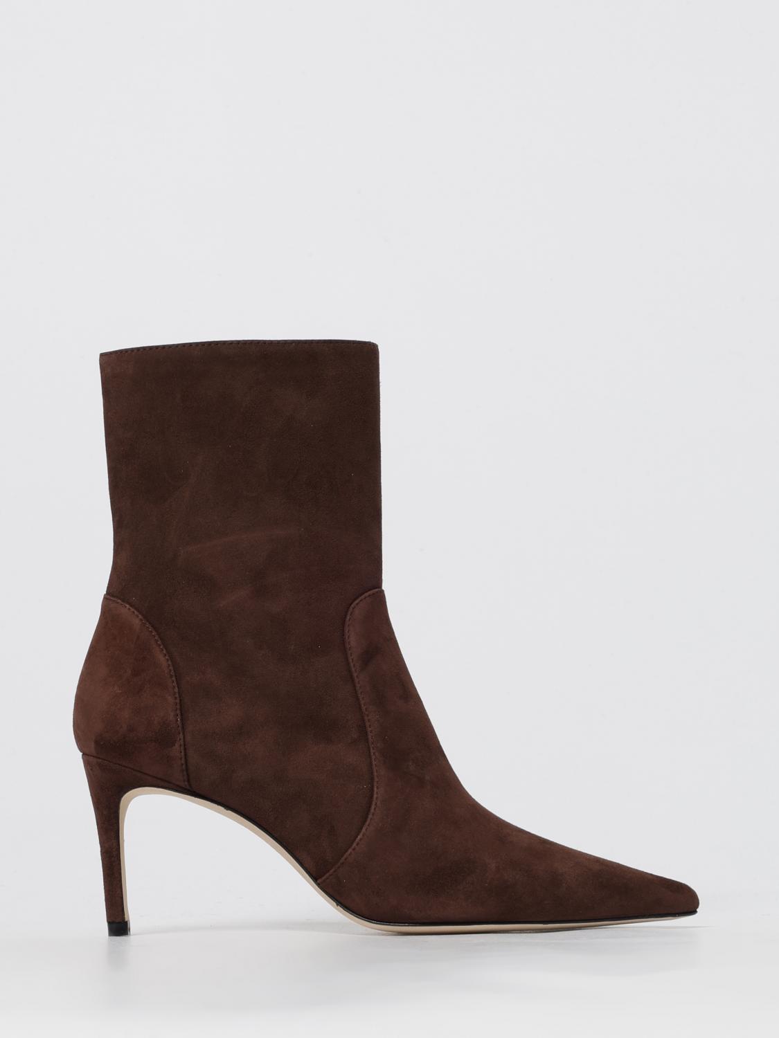 Stuart Weitzman Flat Ankle Boot  Woman Color Brown