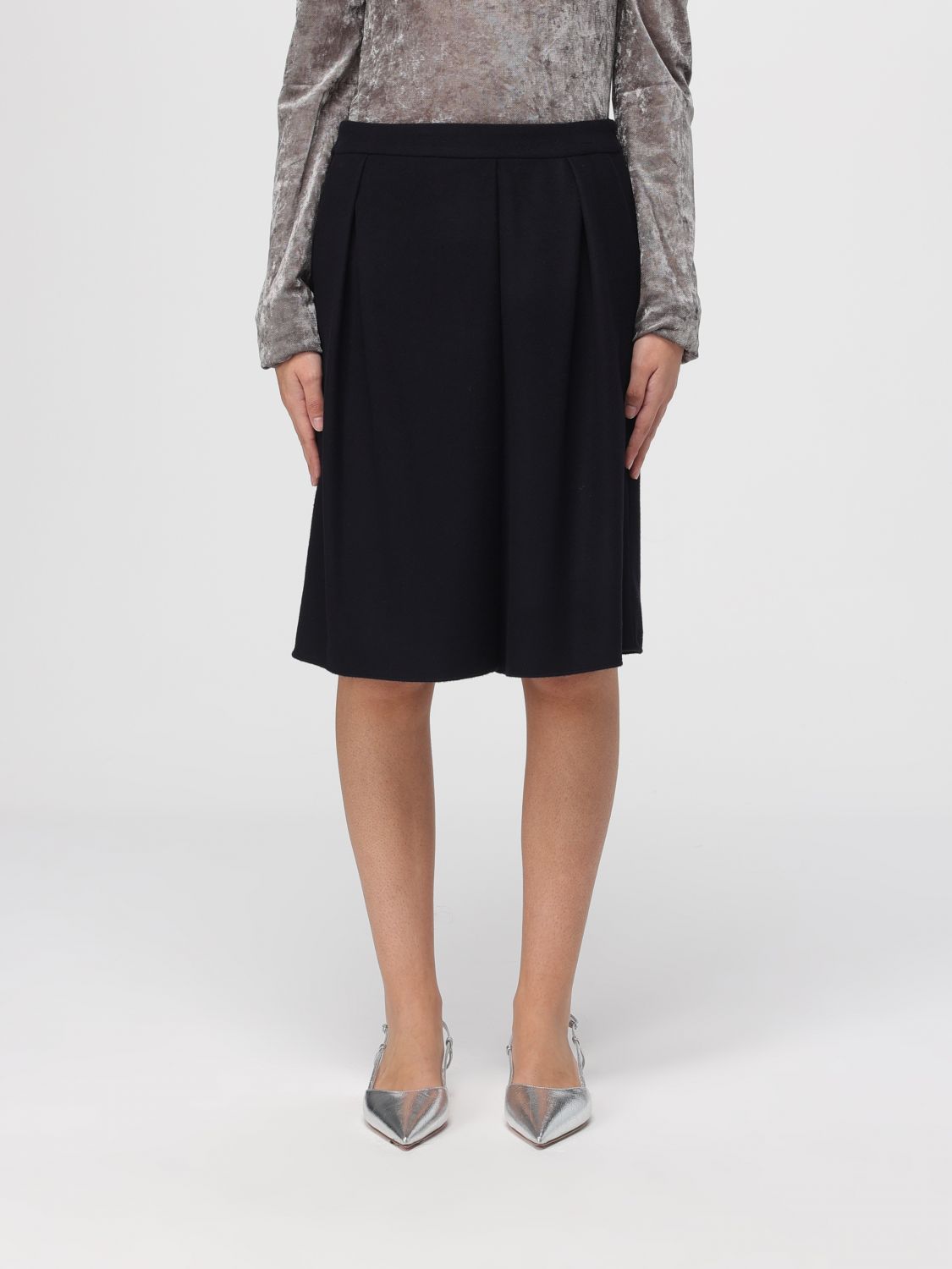 Emporio Armani Shorts  Woman Color Blue In Black