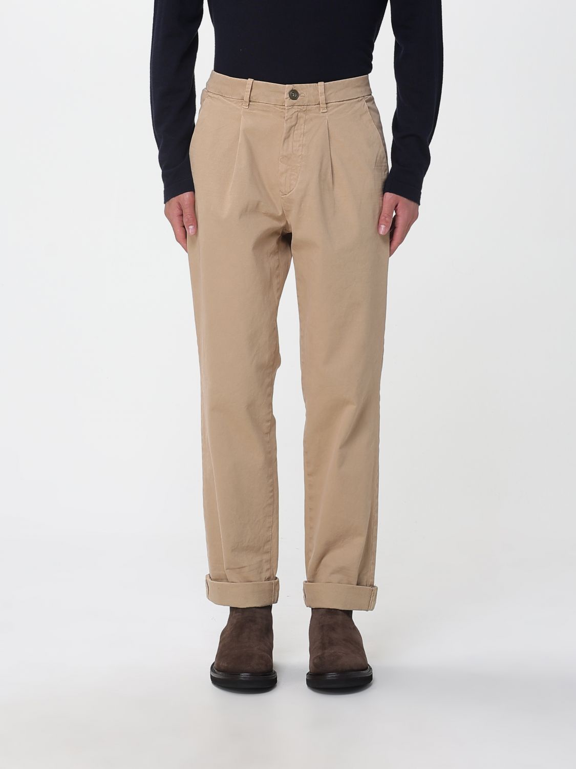 Mason's Pants Men Color Beige In Neutral