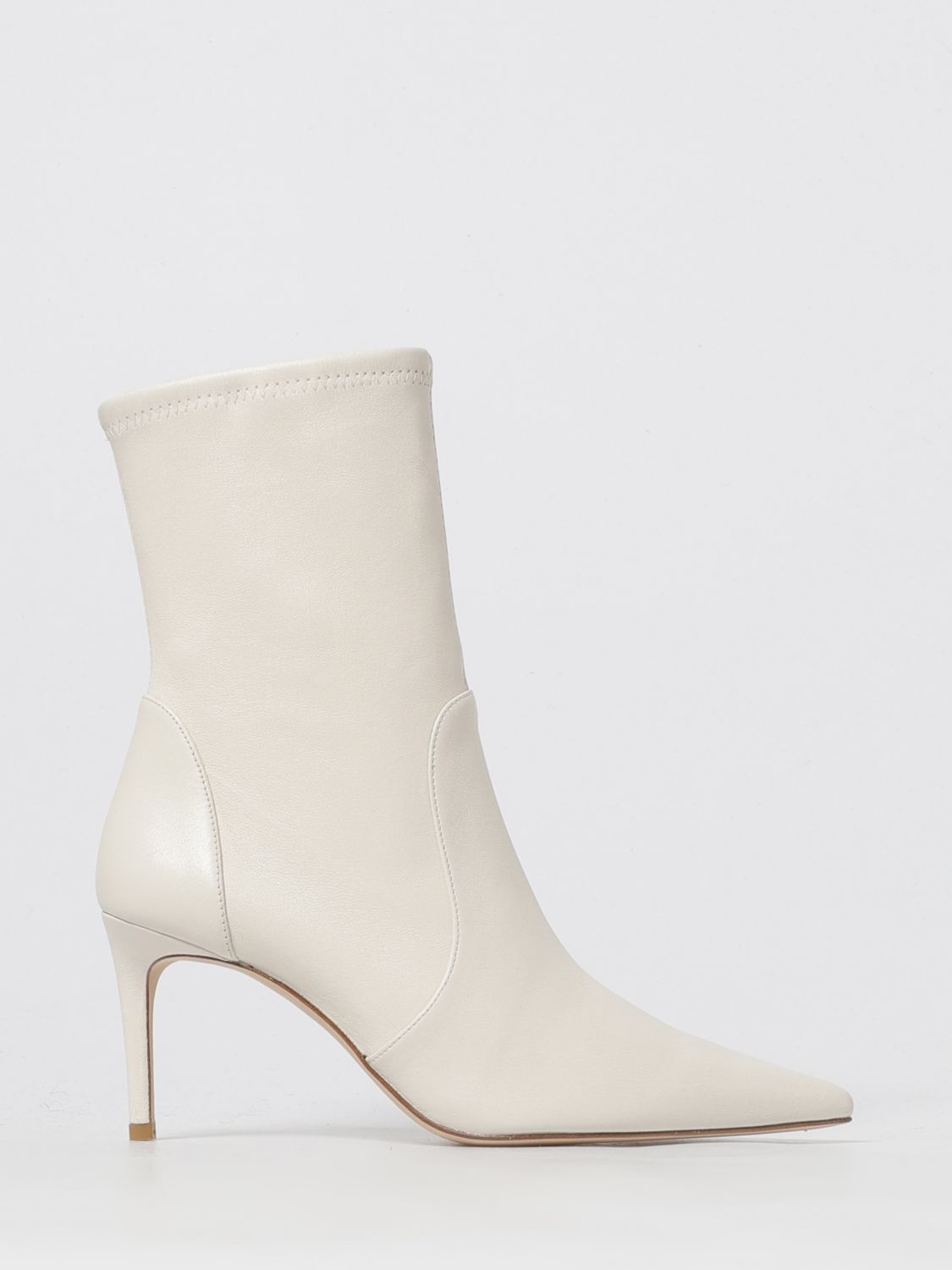 Stuart Weitzman Flat Ankle Boot  Woman Color White In Animal Print