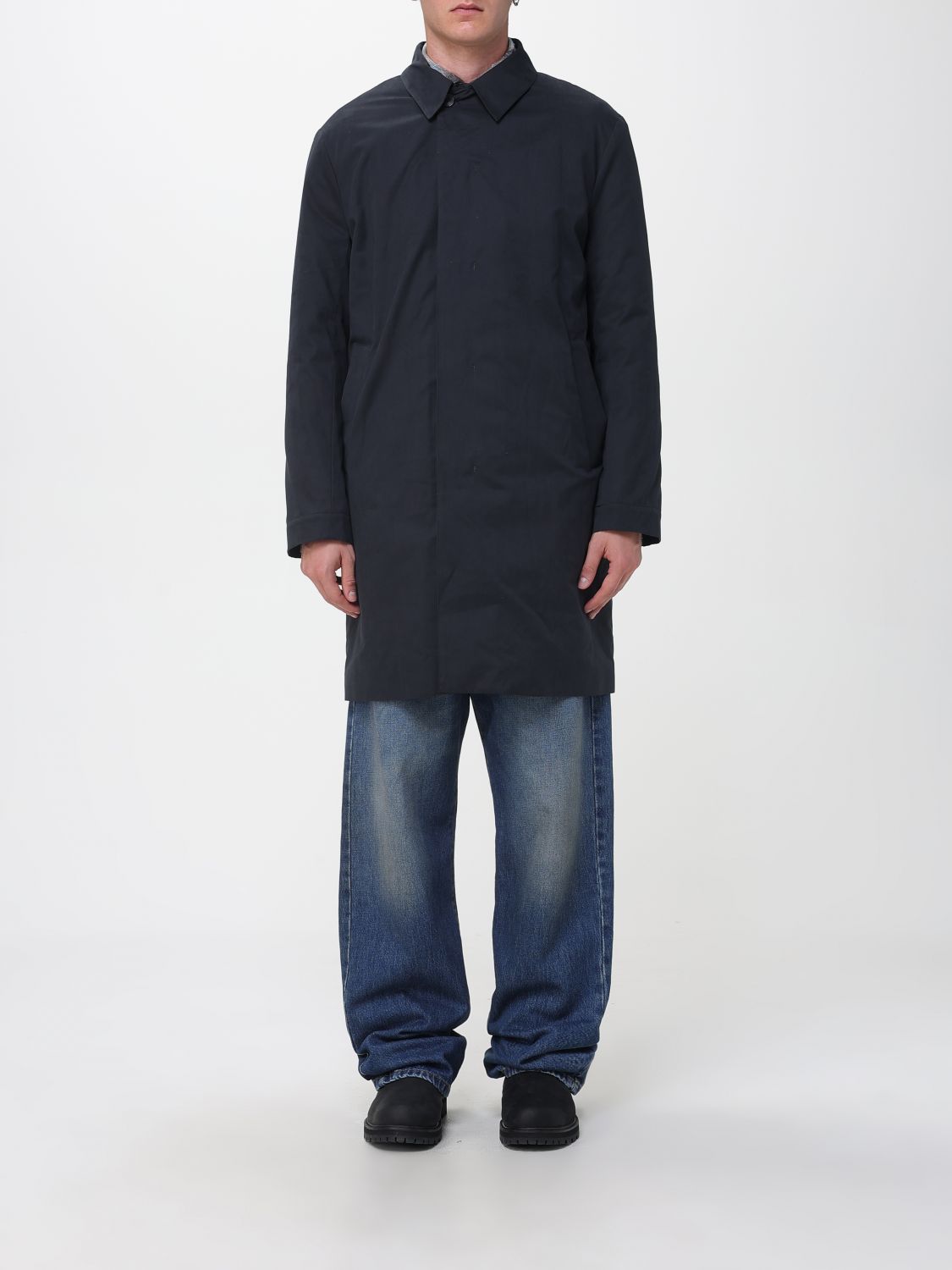Tintoria Mattei Coat  Men Color Black In Blue