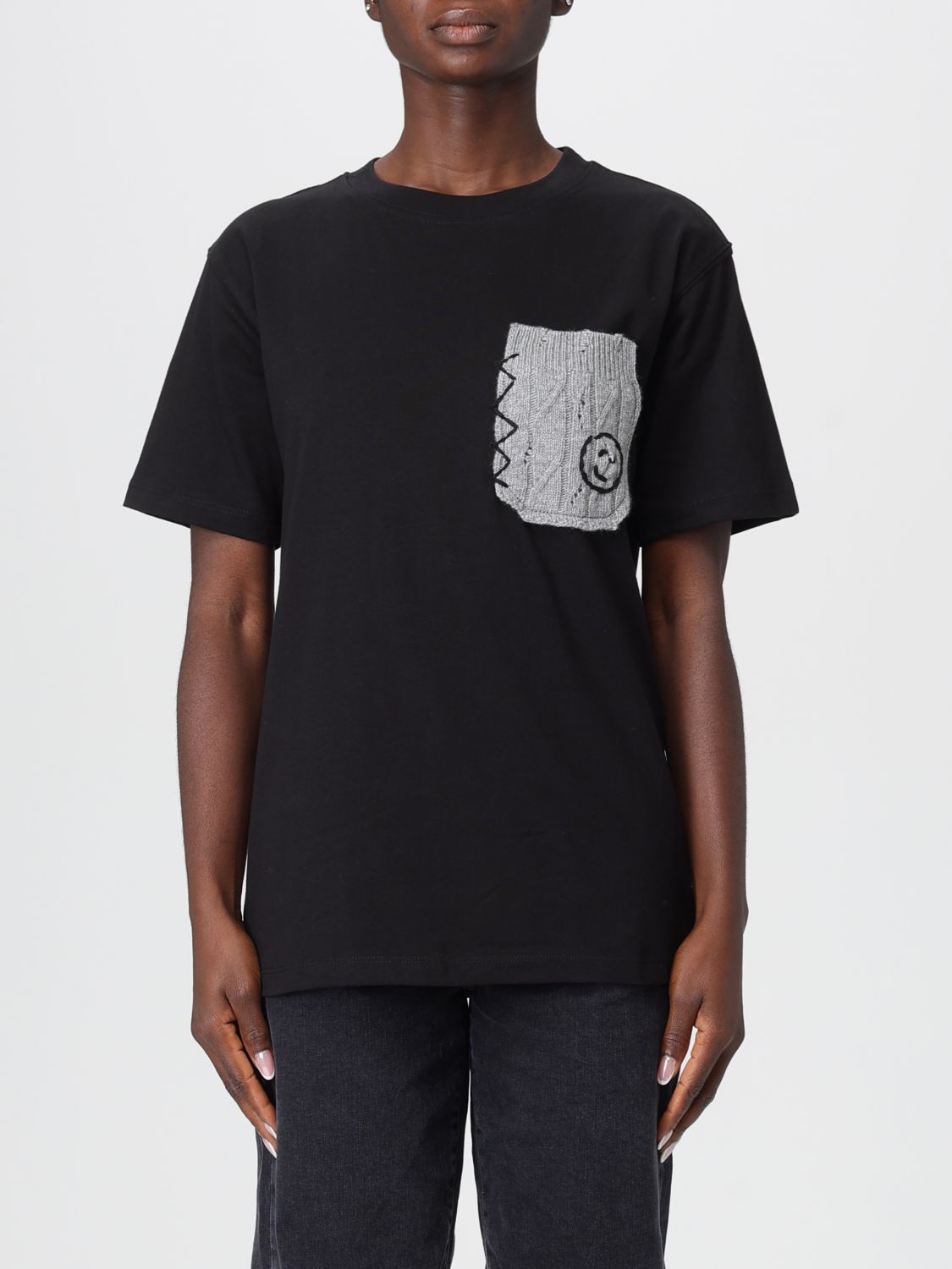 Joshua Sanders T-shirt Woman Color Black In Black