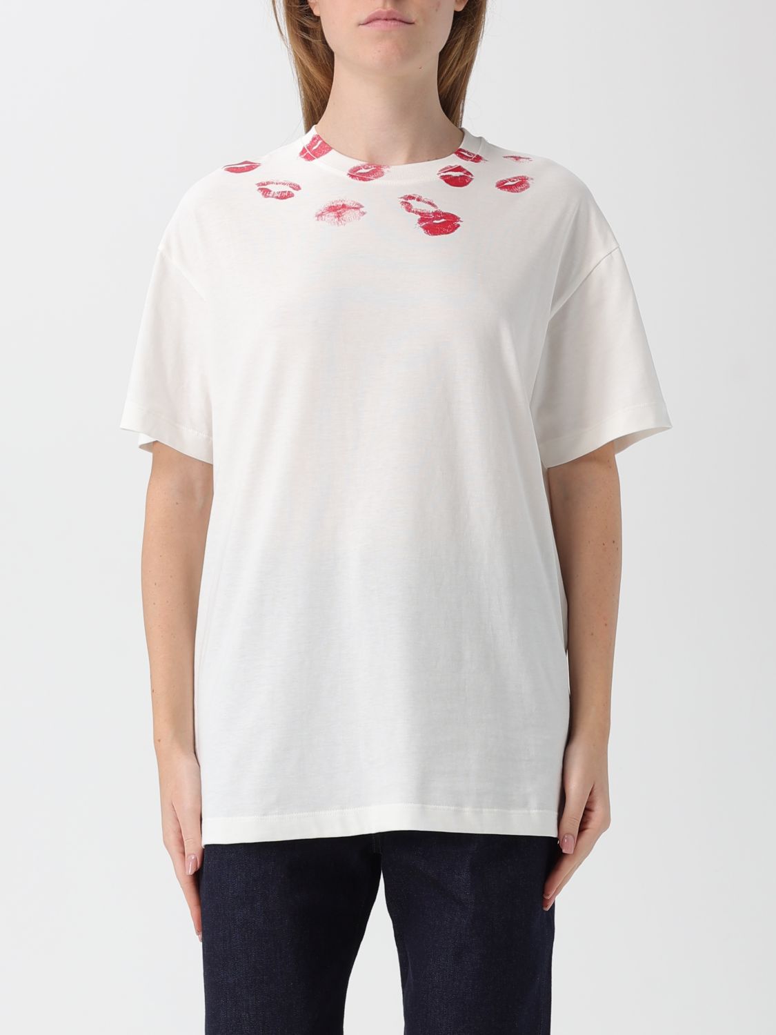 Joshua Sanders T-shirt  Woman Color Yellow Cream In White