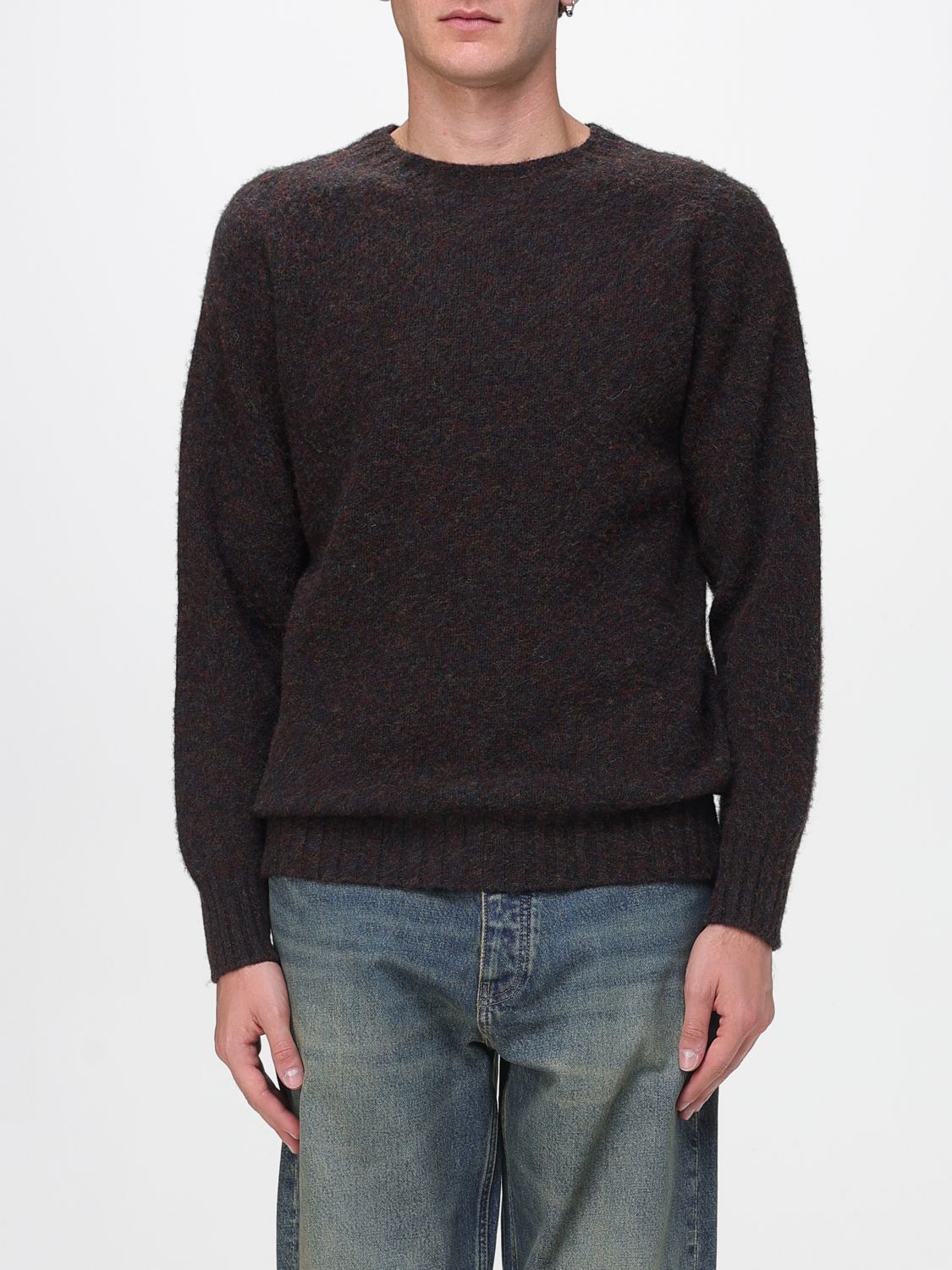 Howlin' Howlin Multicolor Wool Birthofthecool Sweater In Brown