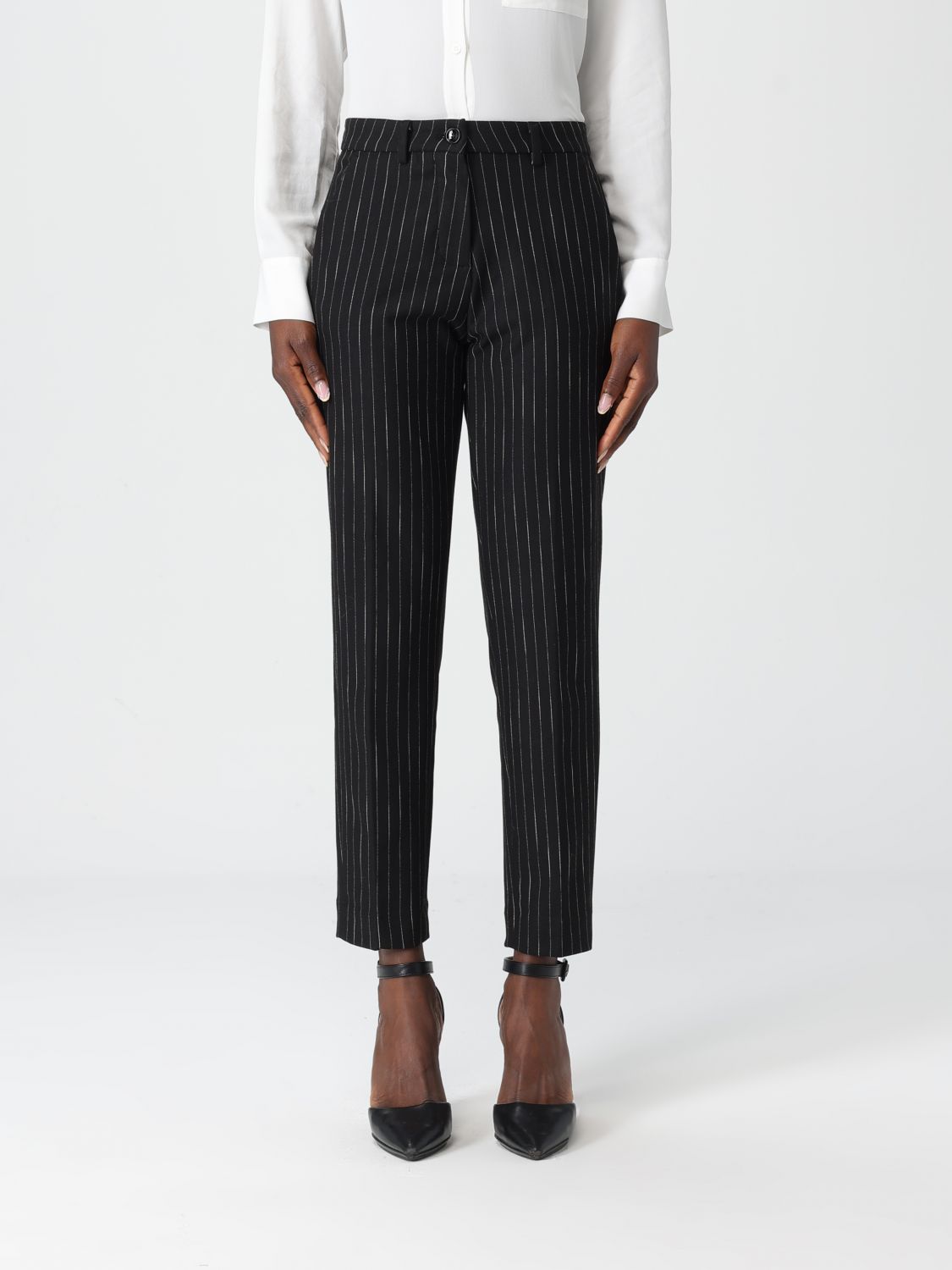 Mason's Pants  Woman Color Striped In Black