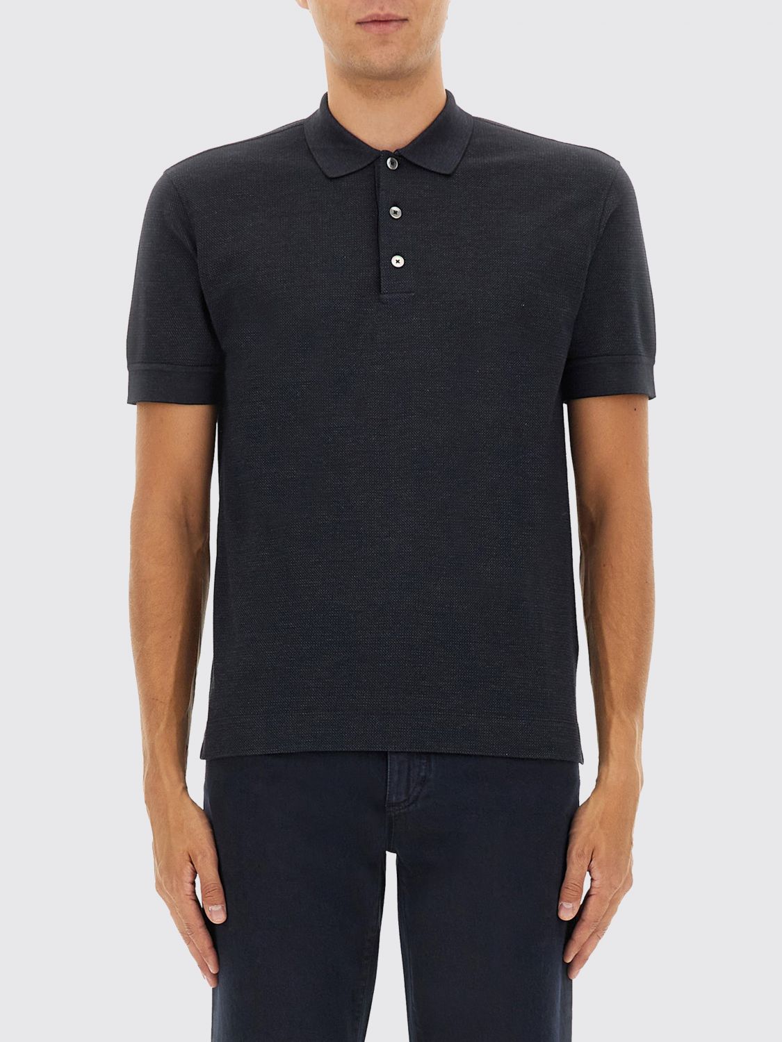 Polo Shirt ZEGNA Men color Black Polo Shirt ZEGNA Men color Black