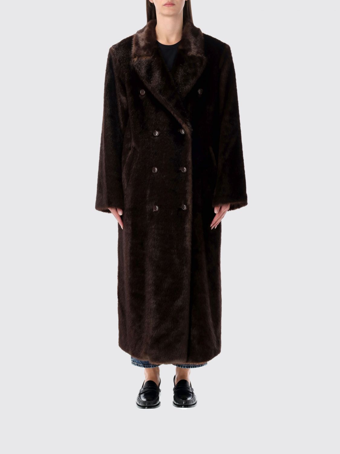 Stand Studio Coat  Woman Color Brown
