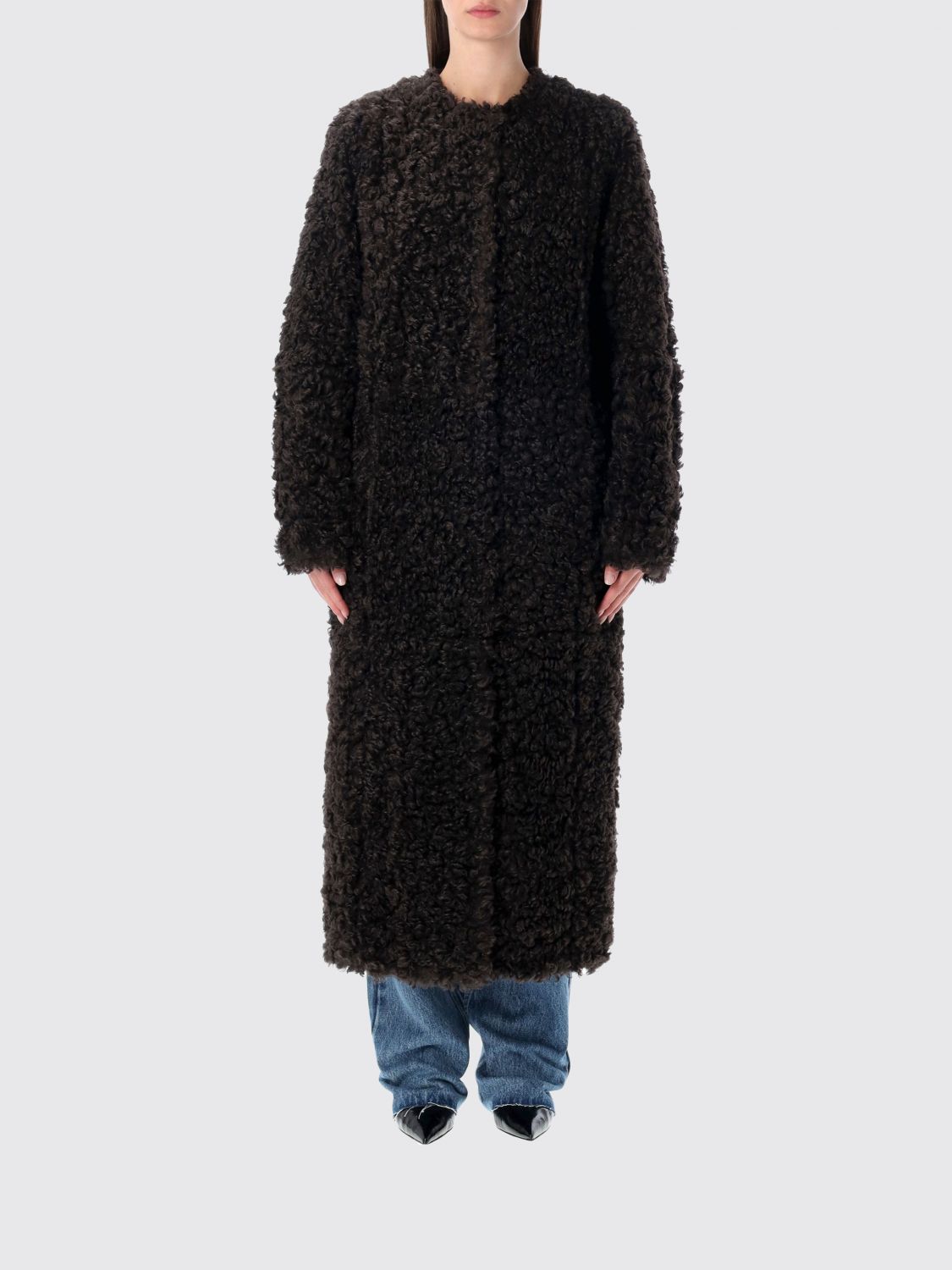 Stand Studio Renata Single-breasted Coat In Black