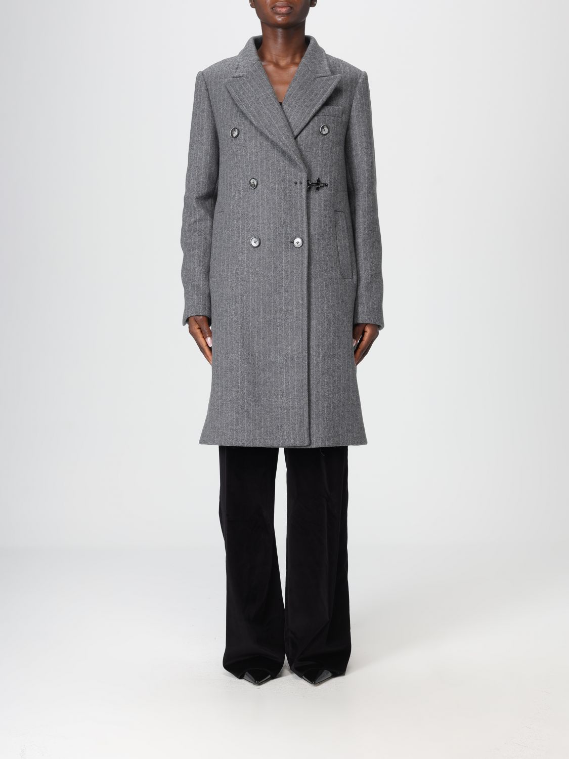 Fay Coat  Woman Color Grey In Gray