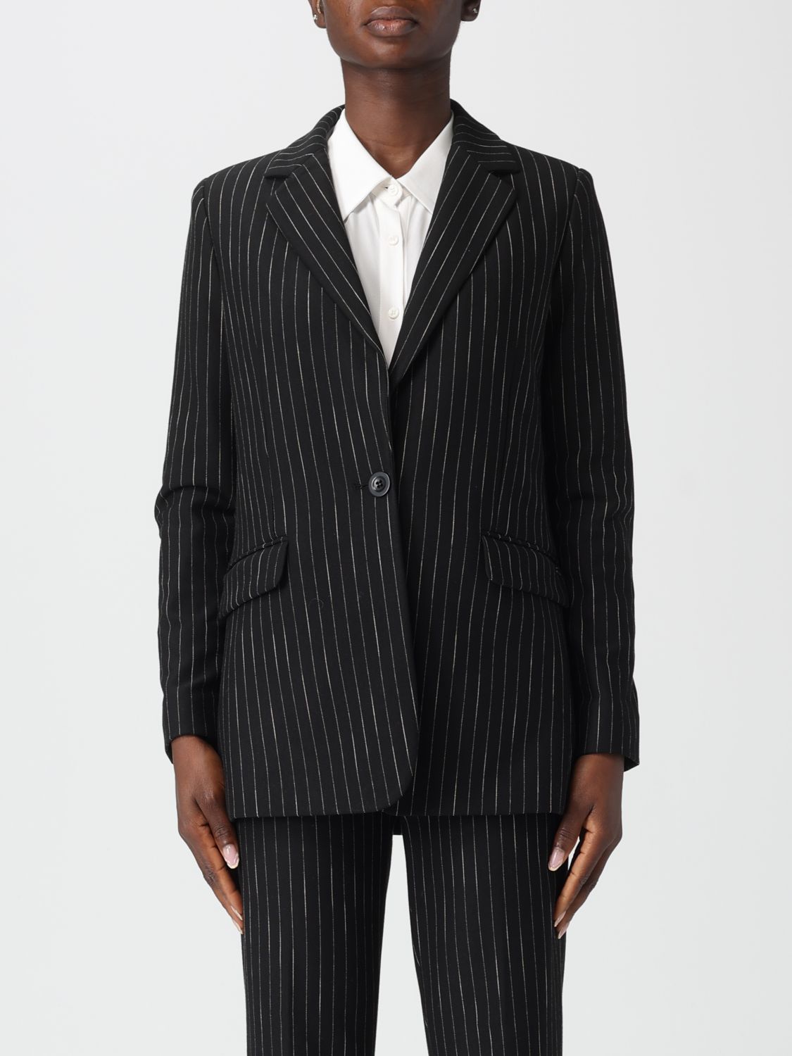 Mason's Blazer Woman Color Striped In Black
