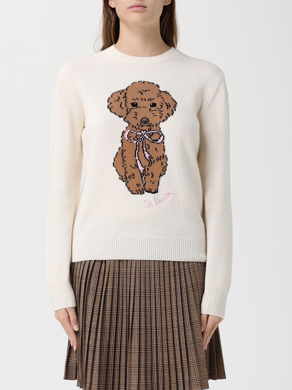 Mc2 Saint Barth Sweater  Woman Color White