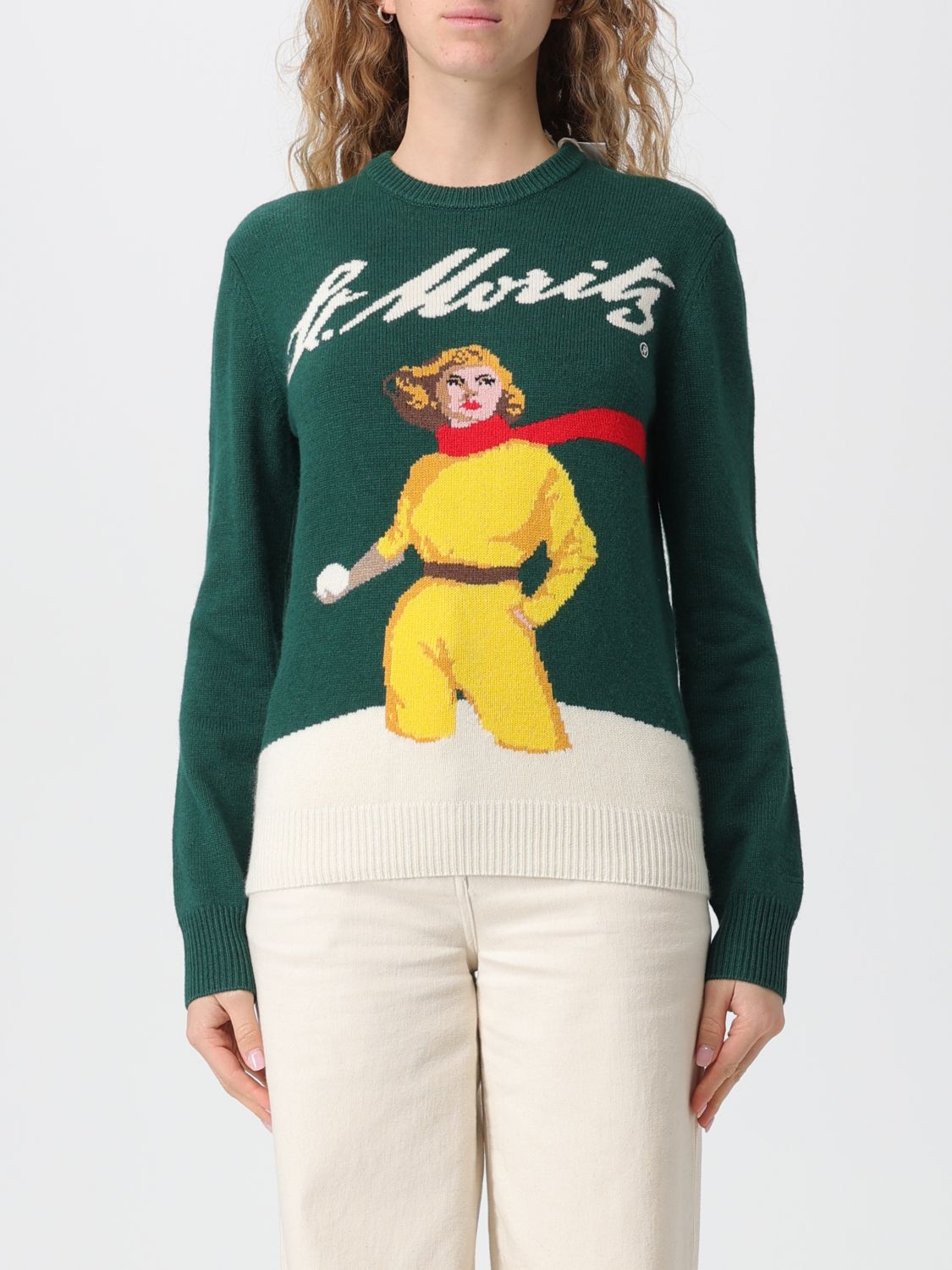 Mc2 Saint Barth Sweater  Woman Color Multicolor In Green