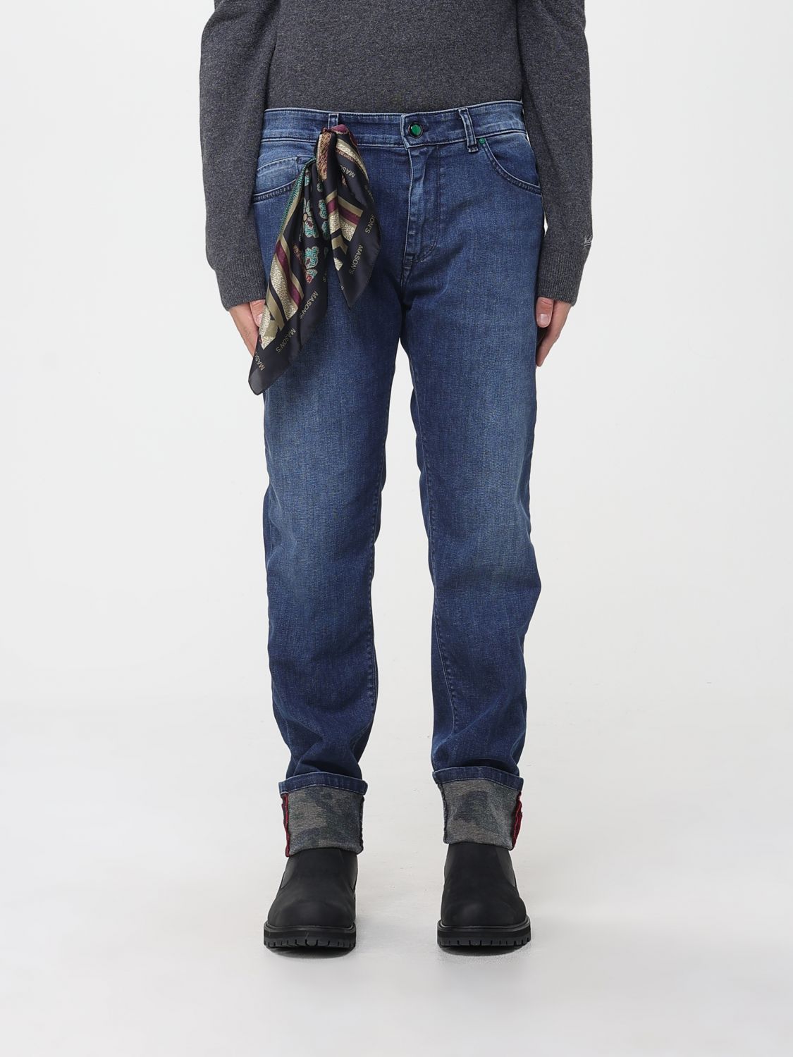 Mason's Jeans Men Color Blue In Blue