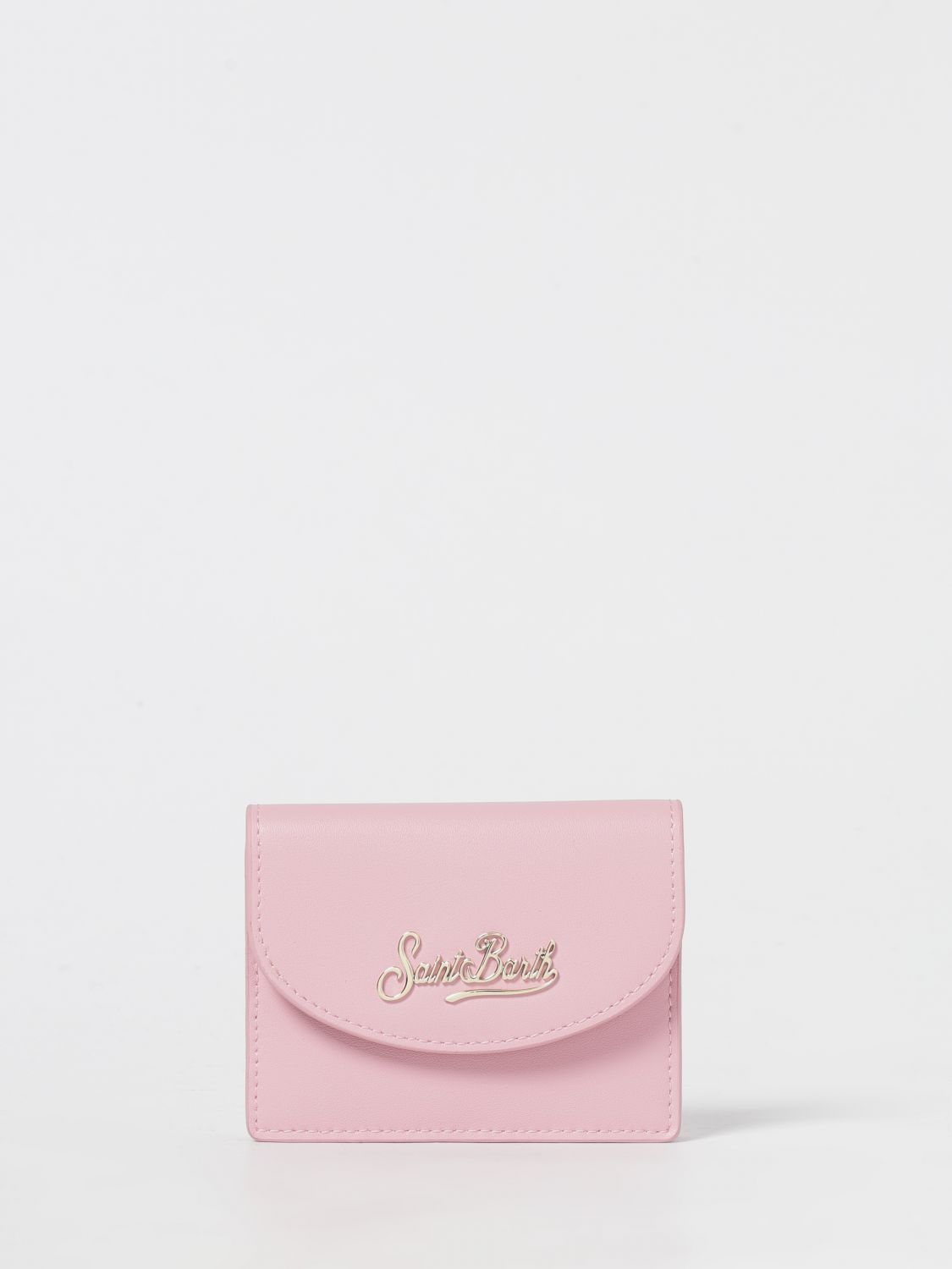 Mc2 Saint Barth Logo-detail Card Holder In Pink