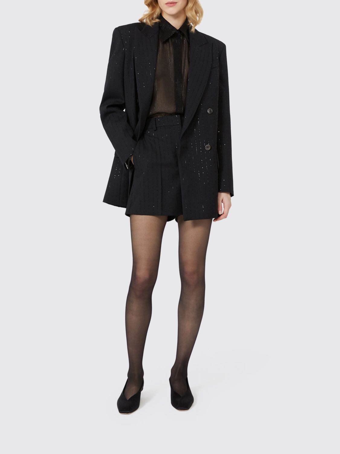 Max Mara Shorts Woman Pianoforte In Black