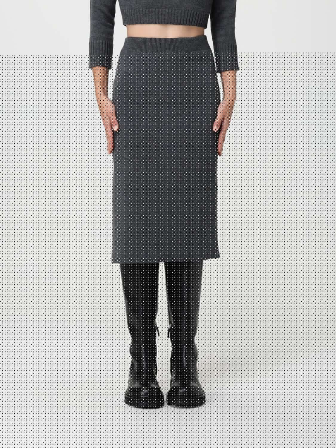 Simona Corsellini Skirt  Woman Color Grey In Gray