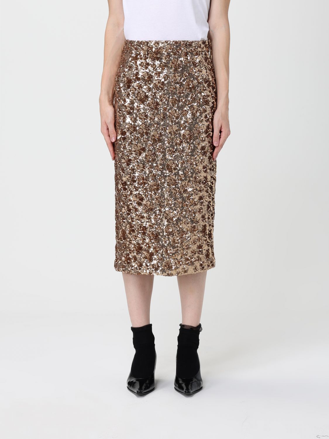 N°21 Skirt N° 21 Woman Color Gold In Brown