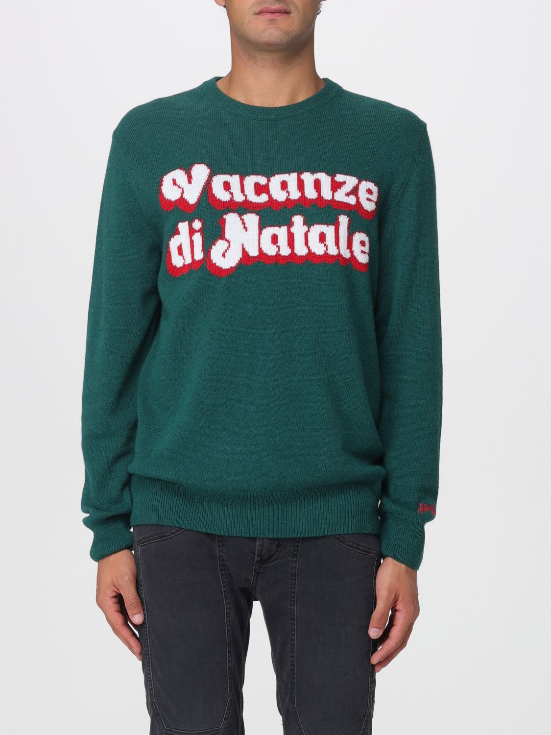 Mc2 Saint Barth Sweater Men Color Green In Red