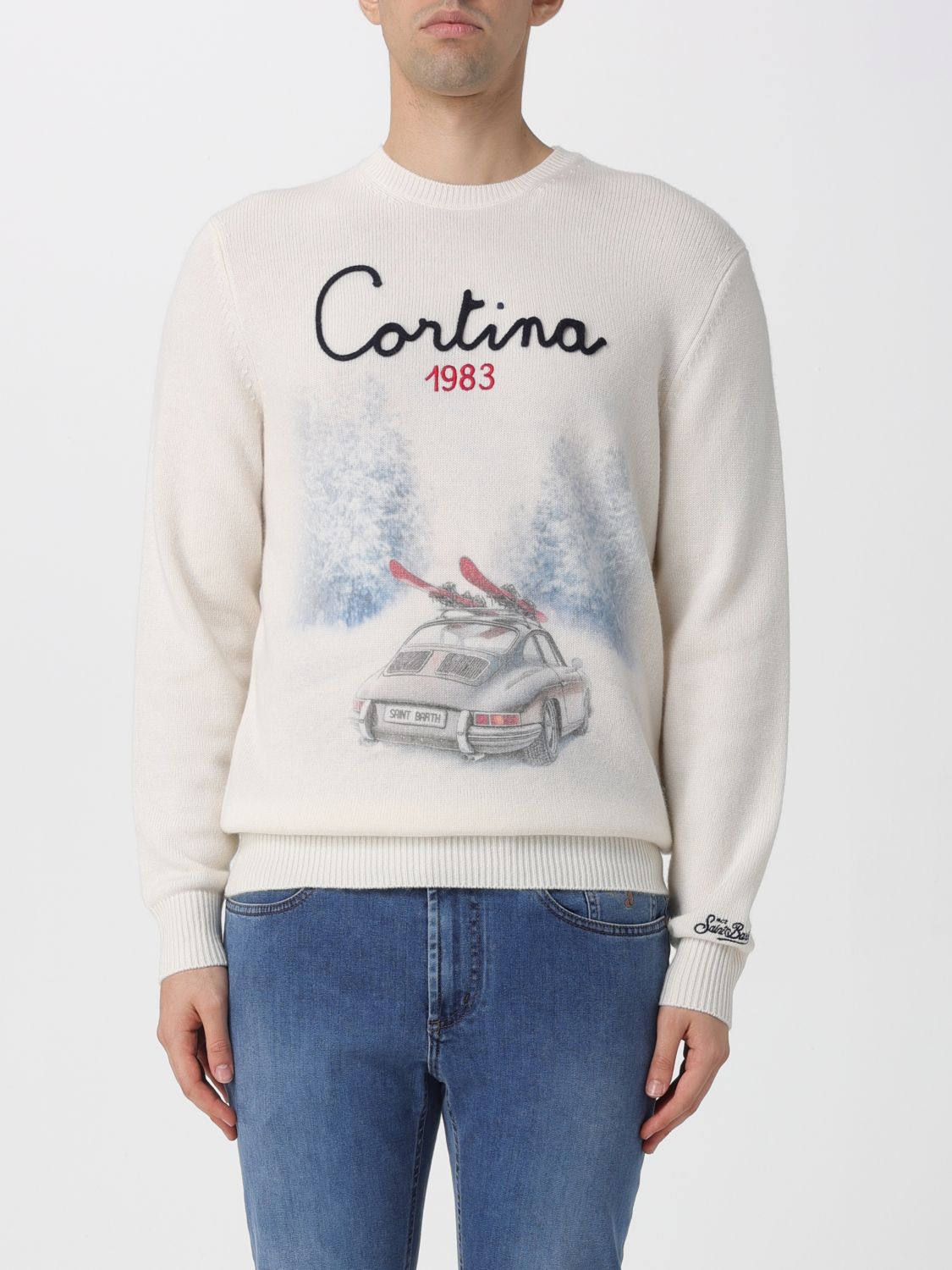 Mc2 Saint Barth Gc Cortina Road Jersey In Neutral