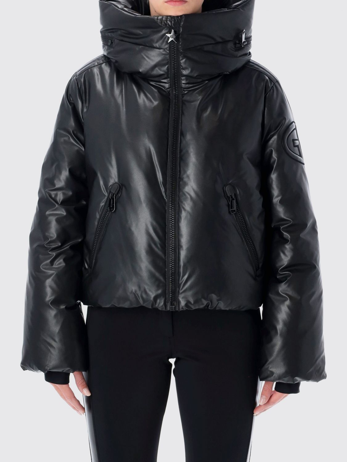 Goldbergh Nero Short Down Ski Jacket In Black