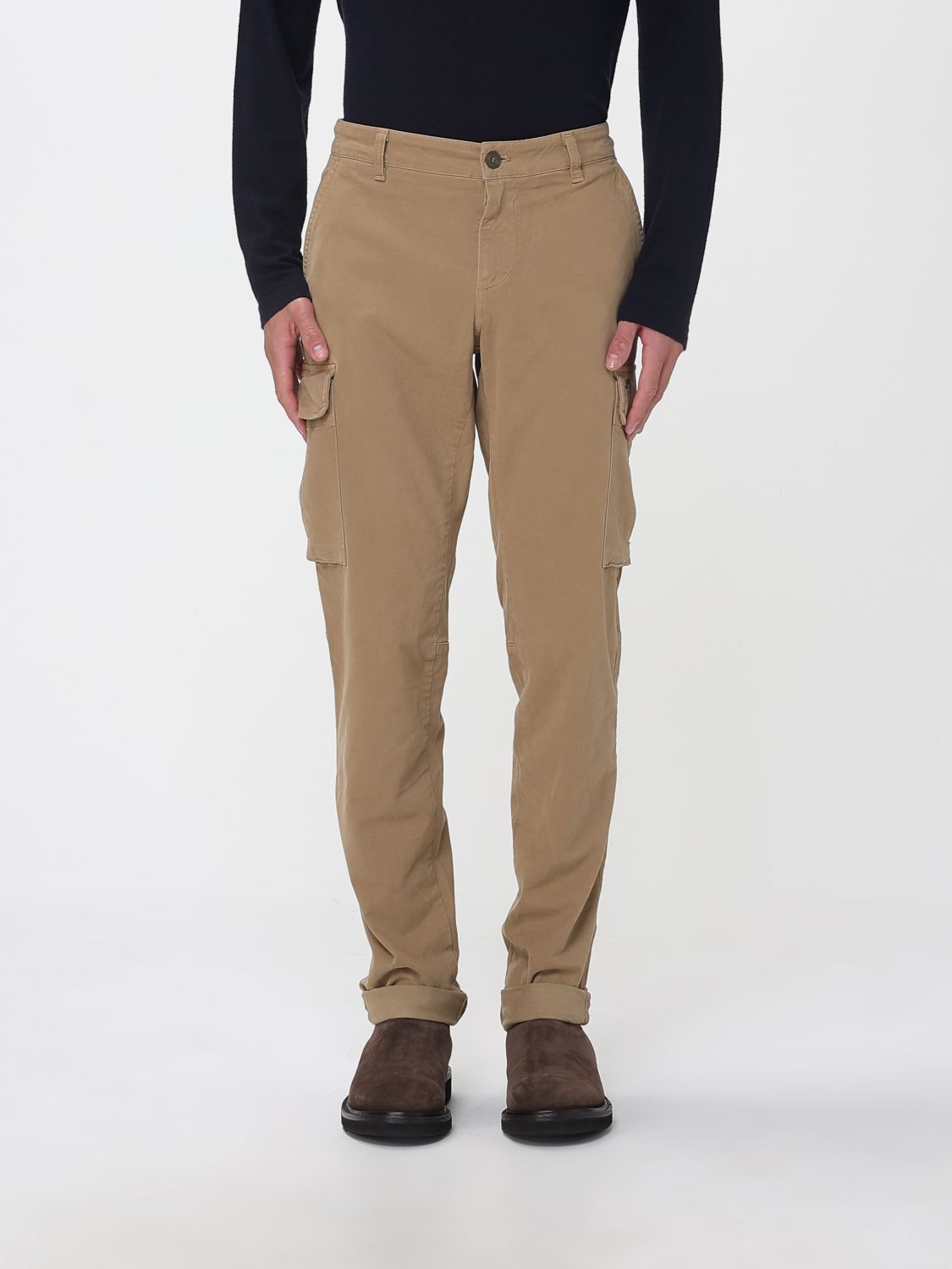 Mason's Pants Men Color Beige In Brown