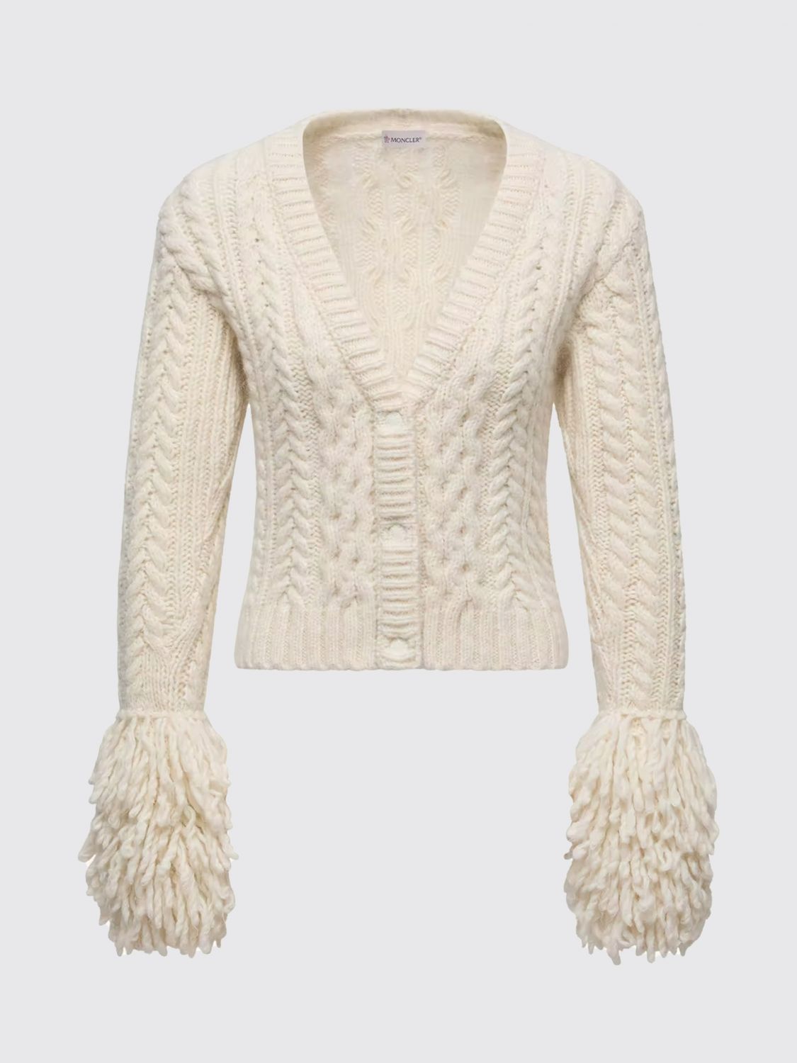 Moncler Cardigan Woman In White