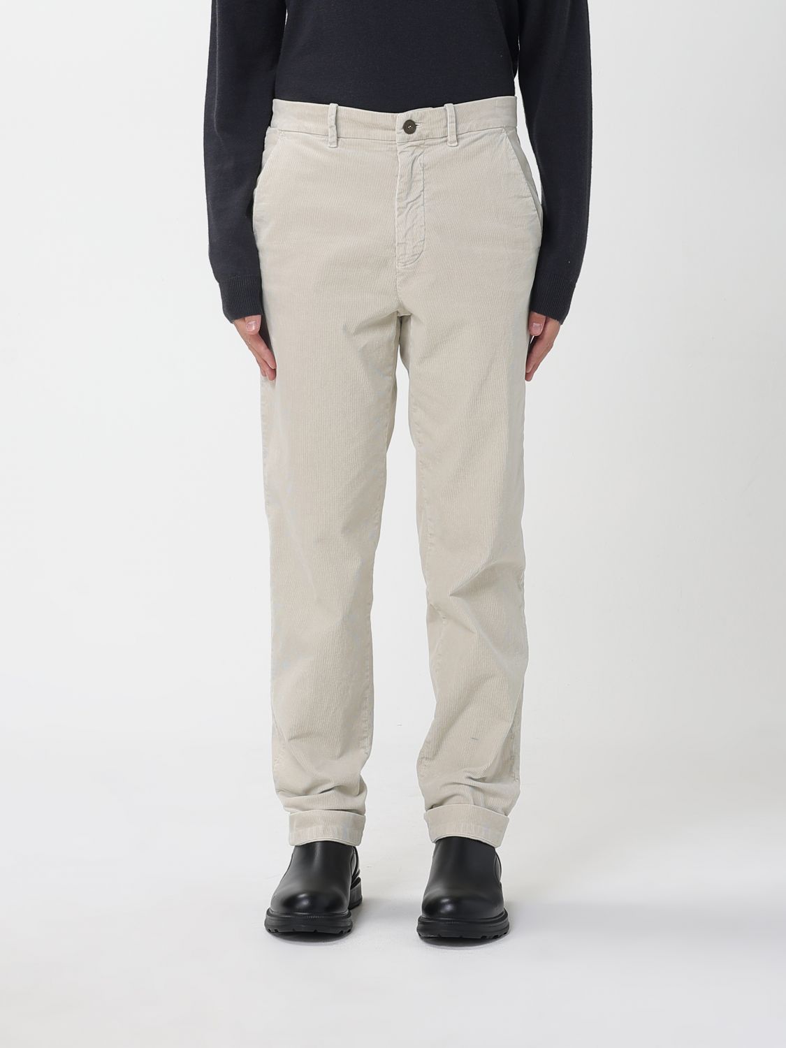 Mason's Pants Men Color Beige In White