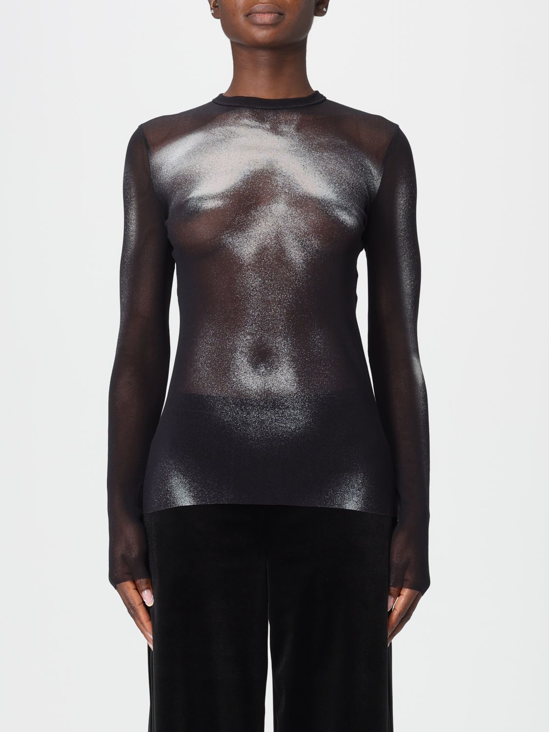 Jean Paul Gaultier Top Woman Color Black 1