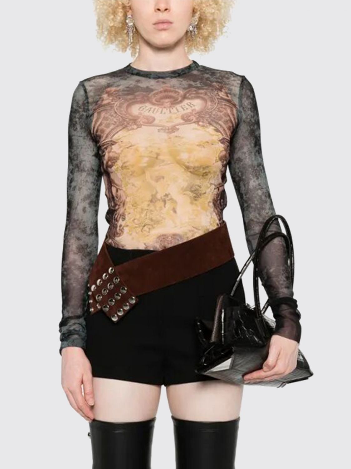 Jean Paul Gaultier Top  Woman Color Black In Black