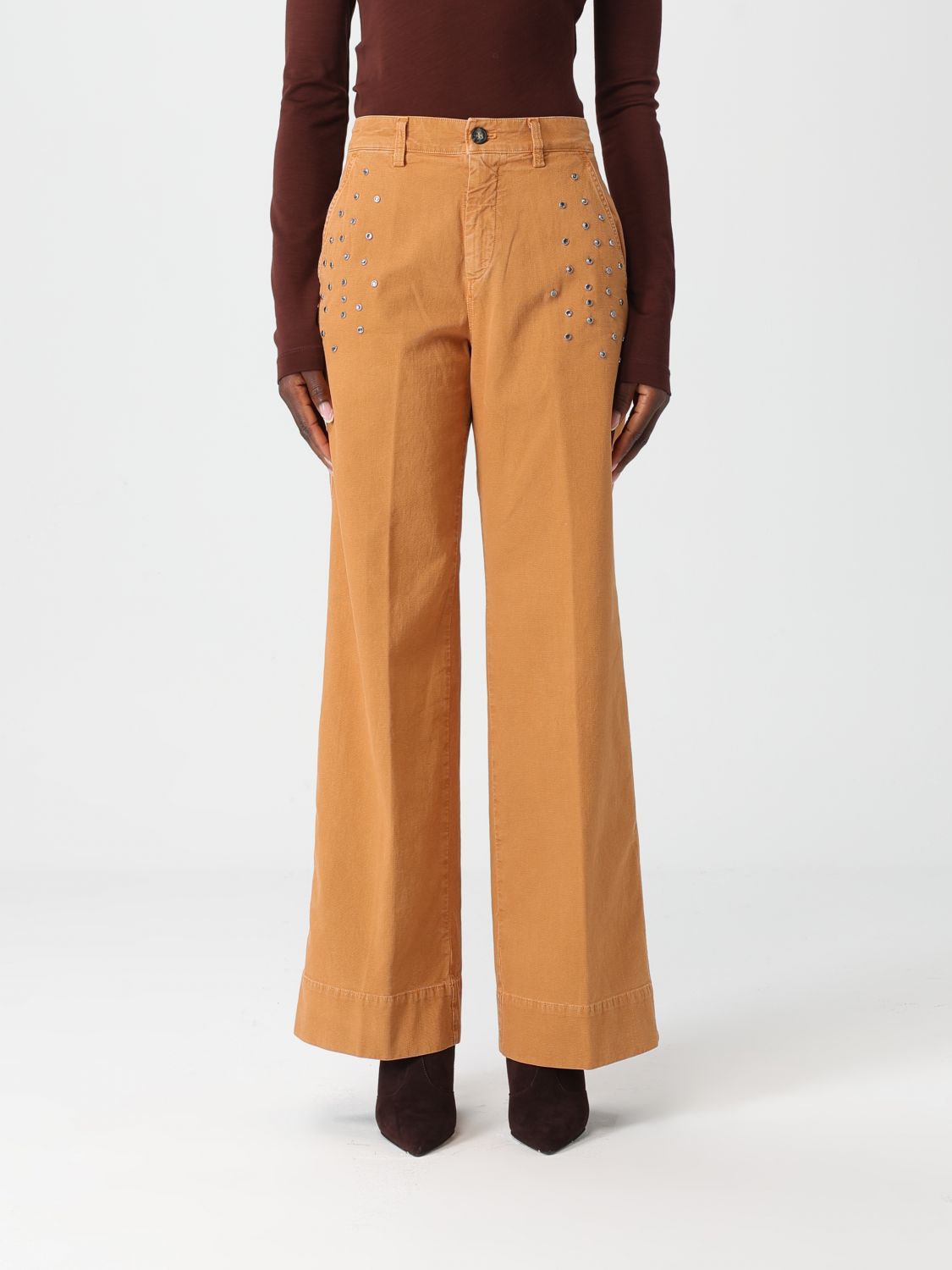 Mason's Pants  Woman Color Brick Red In Orange
