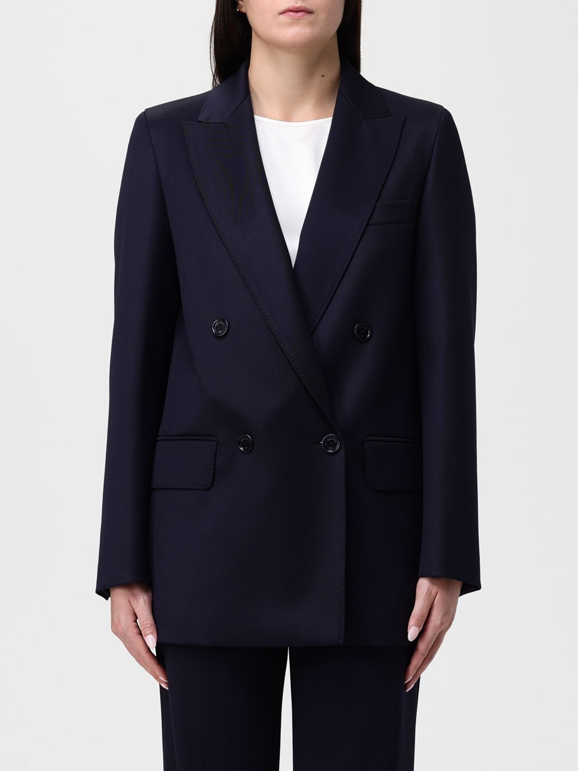 Max Mara Blazer  Woman Color Blue