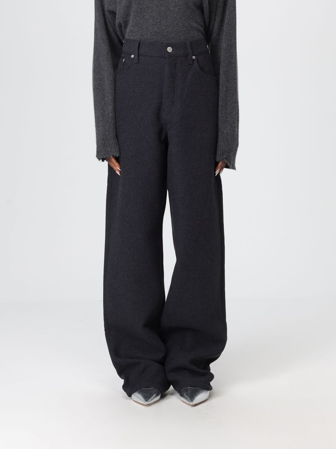 Dries Van Noten DRIES VAN NOTEN Pants Woman color Grey　DRIES VAN NOTEN パンツ ウーマン カラー グレー