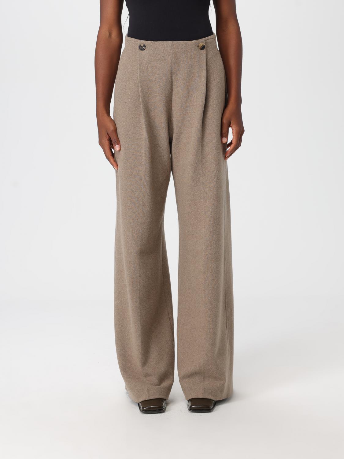 Max Mara Pants  Woman Color Beige In Brown