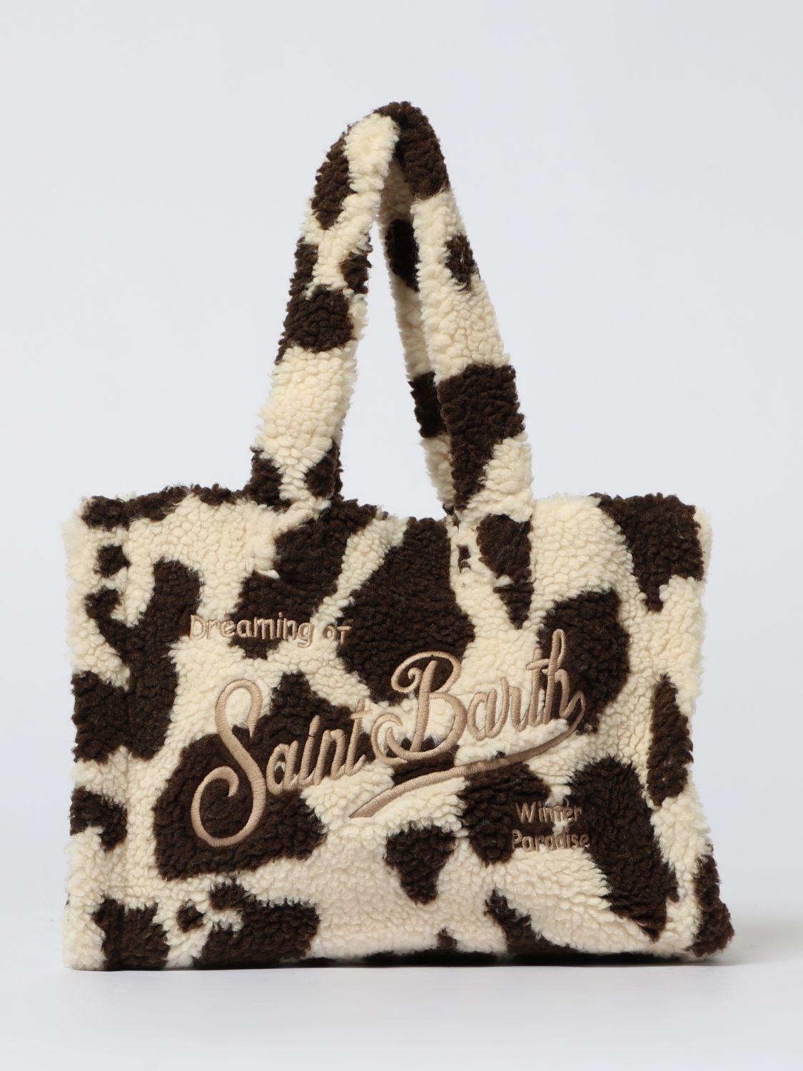 Mc2 Saint Barth Logo-embroidered Tote Bag In Animal Print