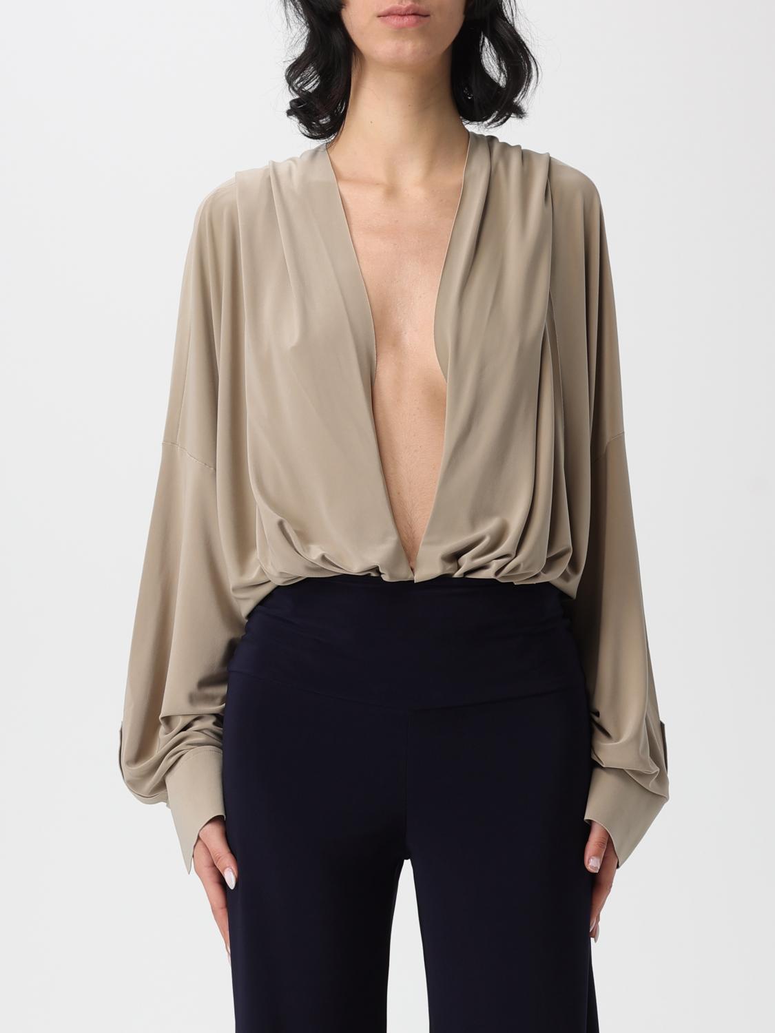 Norma Kamali Top  Woman Color Champagne In Gold