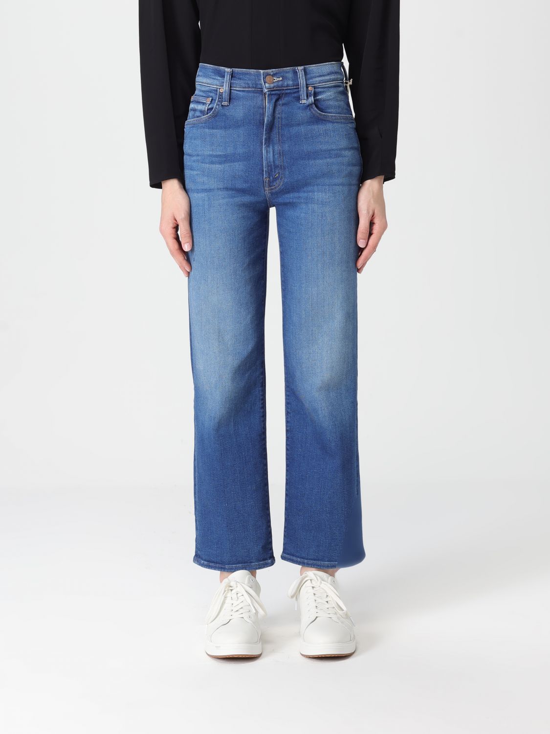 Mother Jeans  Woman Color Denim In Blue