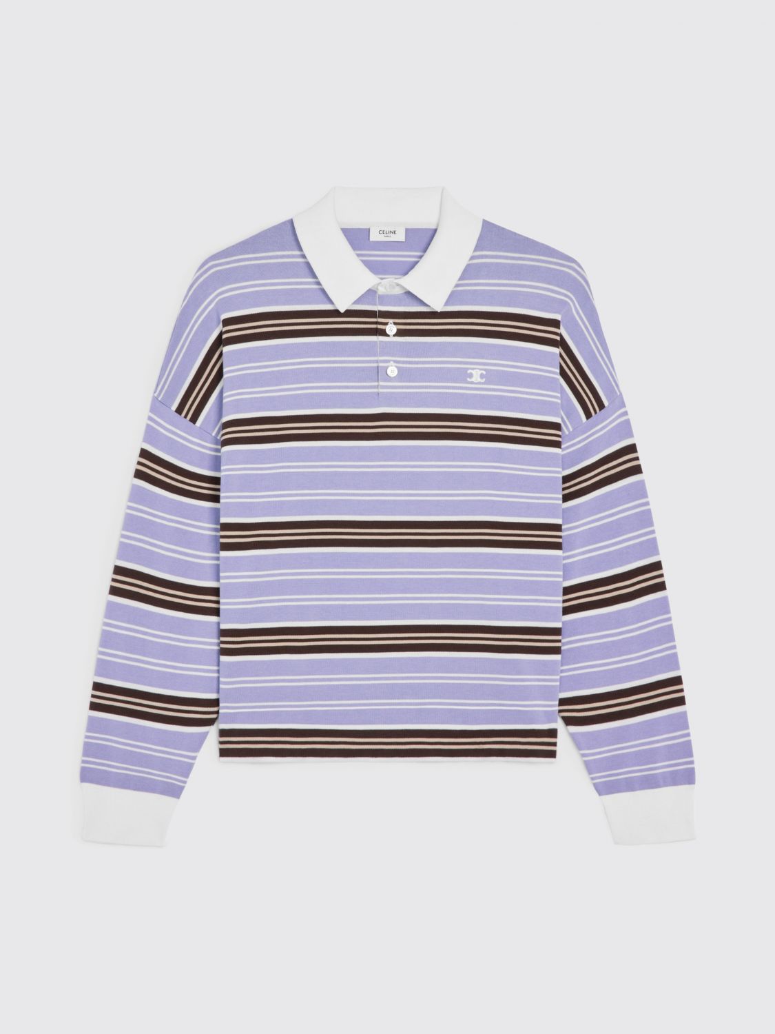 Celine Polo Shirt Men In Purple