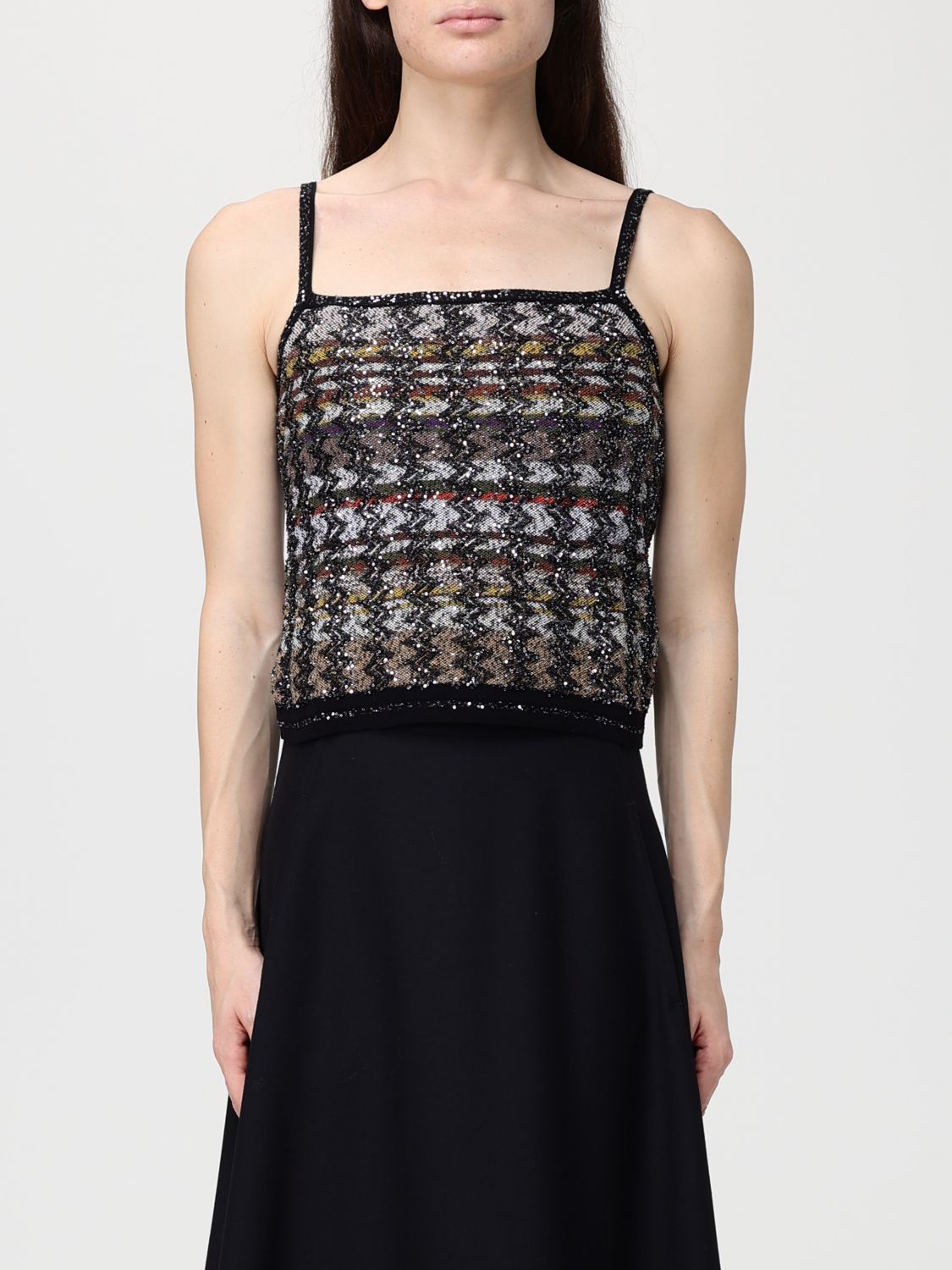 Missoni Top Woman Color Pink In Black