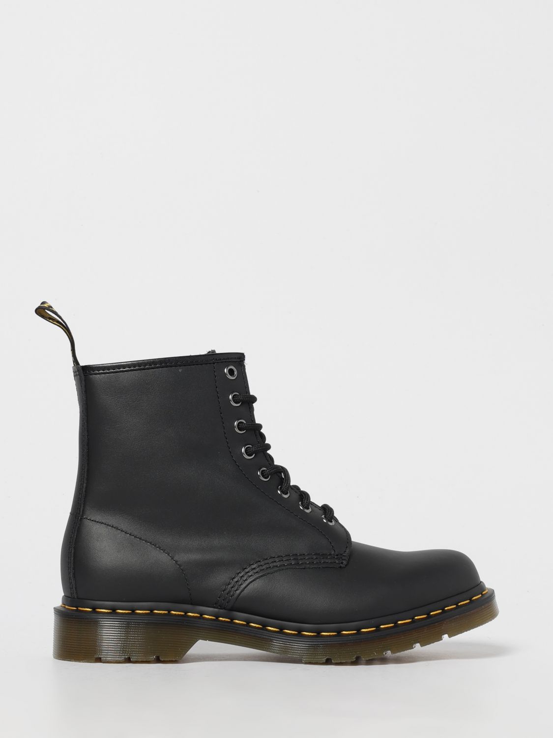 Dr. Martens Brown Leather Athletic In Black