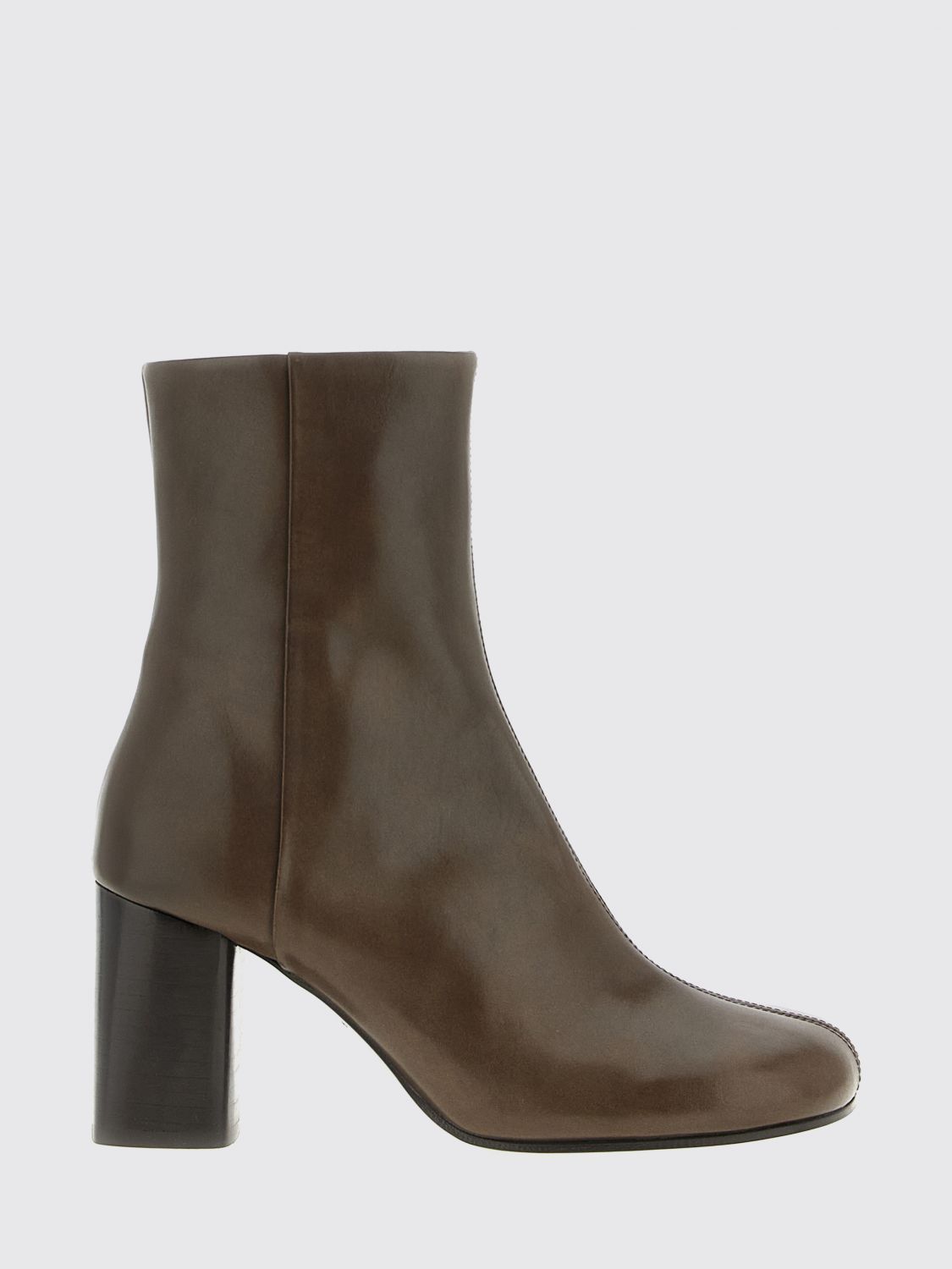 Lemaire Brown Ankle Boots In Brown