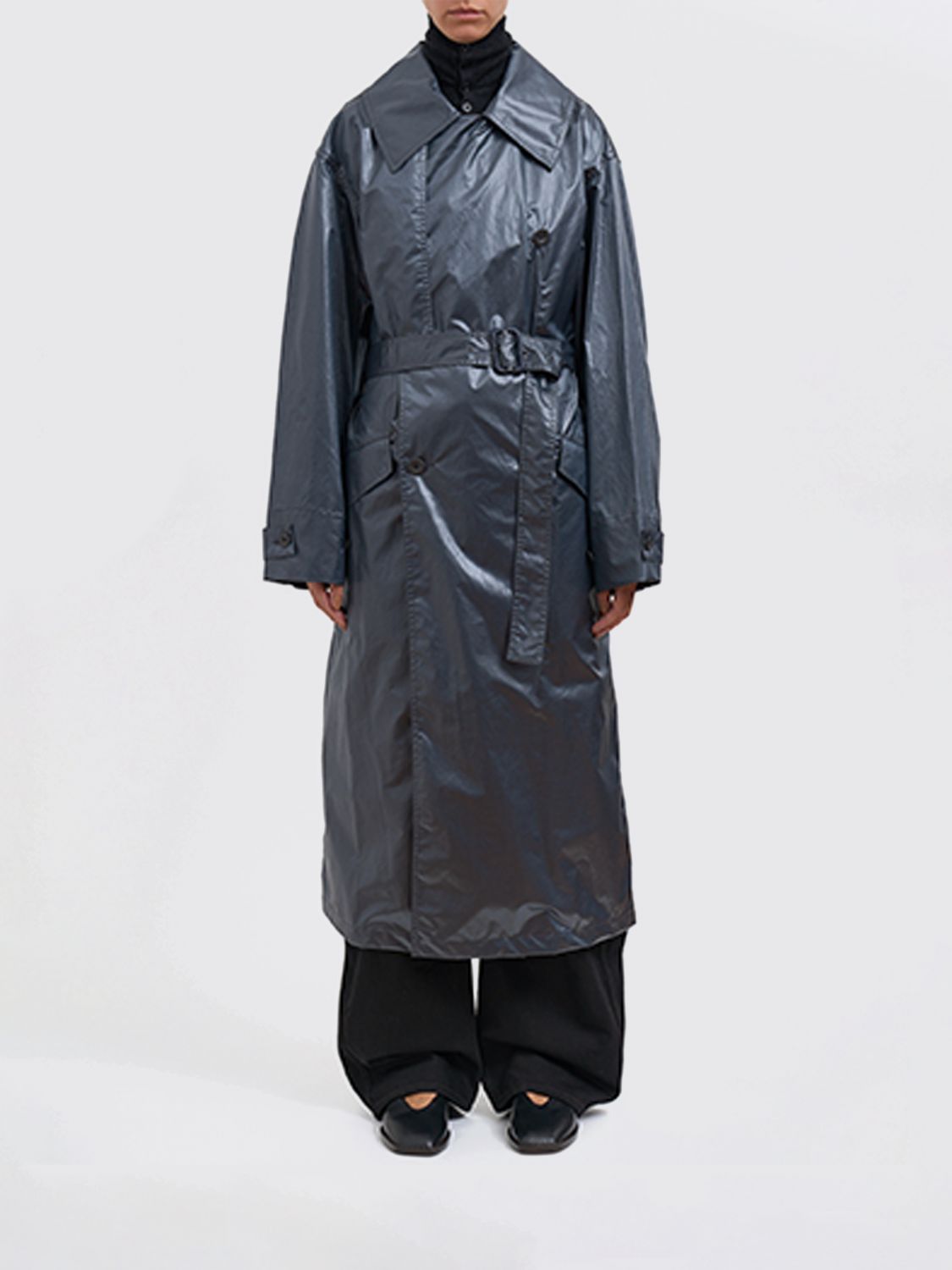 Lemaire Coat Woman Color Blue In Blue