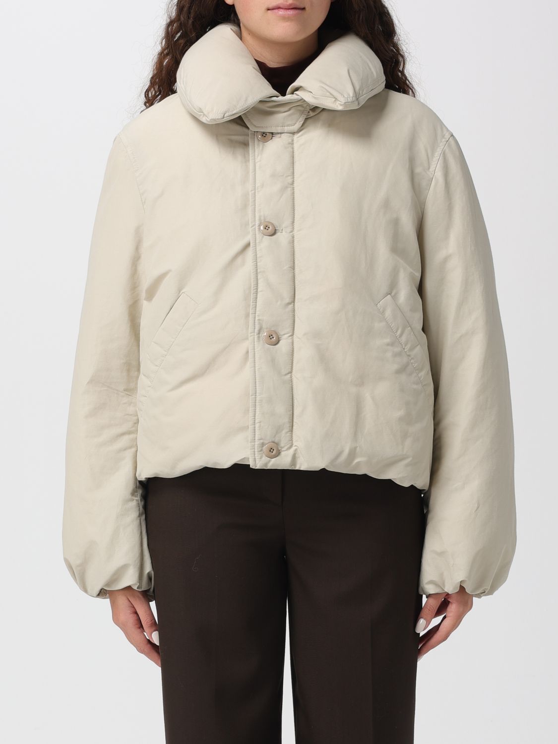 Lemaire Jacket Woman Color Beige In Neutral