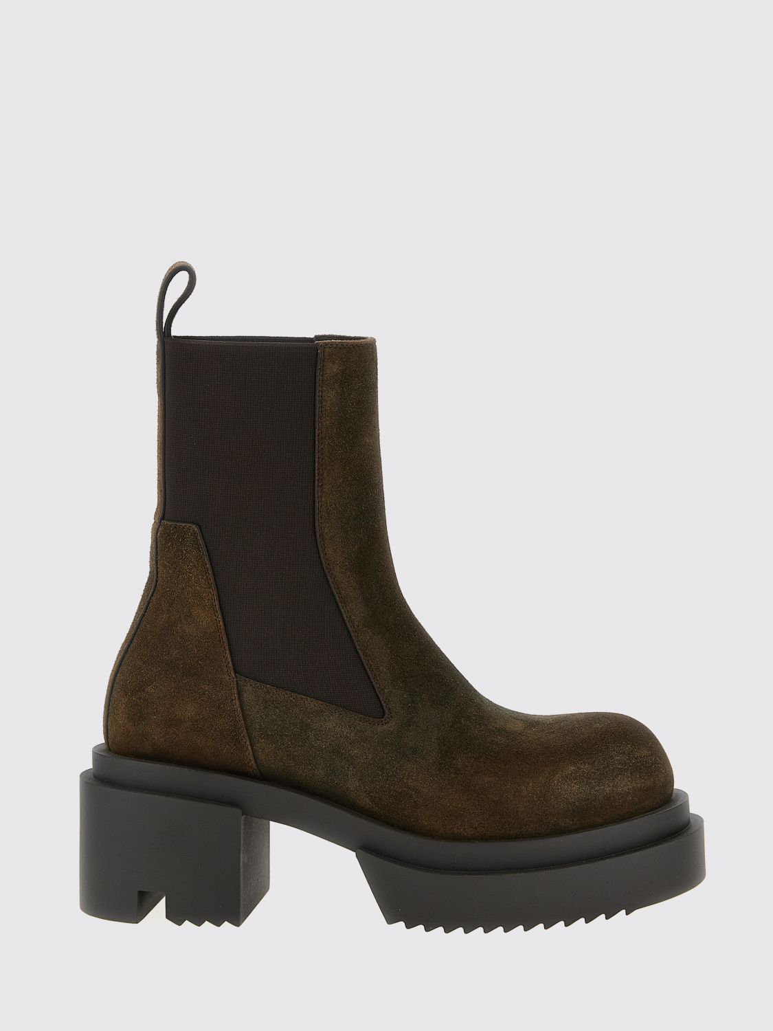 Rick Owens Boots Woman Color Black In Brown