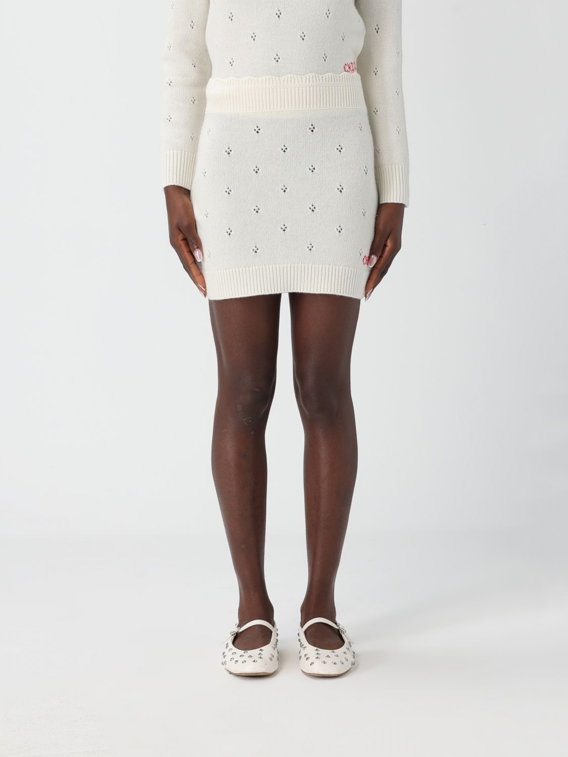 Chloé Skirt  Woman Color White In White