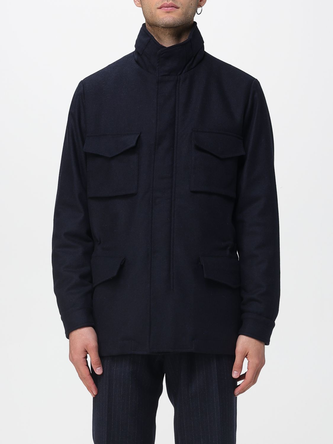 Boglioli Pocket Jacket In Blue